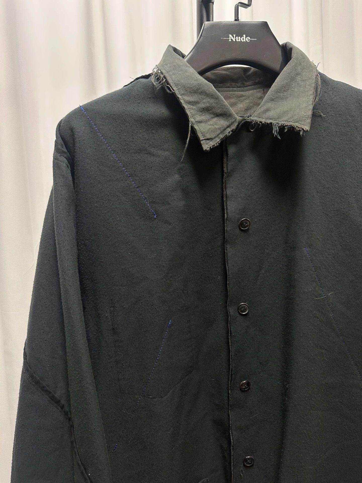 Yohji Yamamoto Yohji Yamamoto 15aw 2-Sided Destroyed Men's Shirts 2 Size US M / EU 48-50 / 2 - 6 Thumbnail