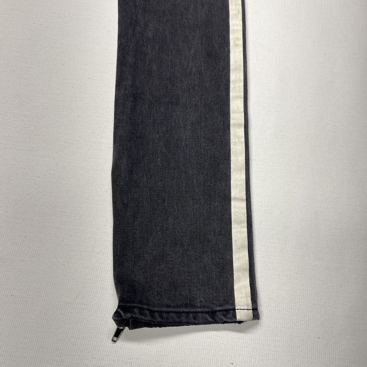 Pacsun Pacsun Jeans Black Stacked Skinny Drawstring Zip Side Stripe Size US 30 / EU 46 - 15 Thumbnail