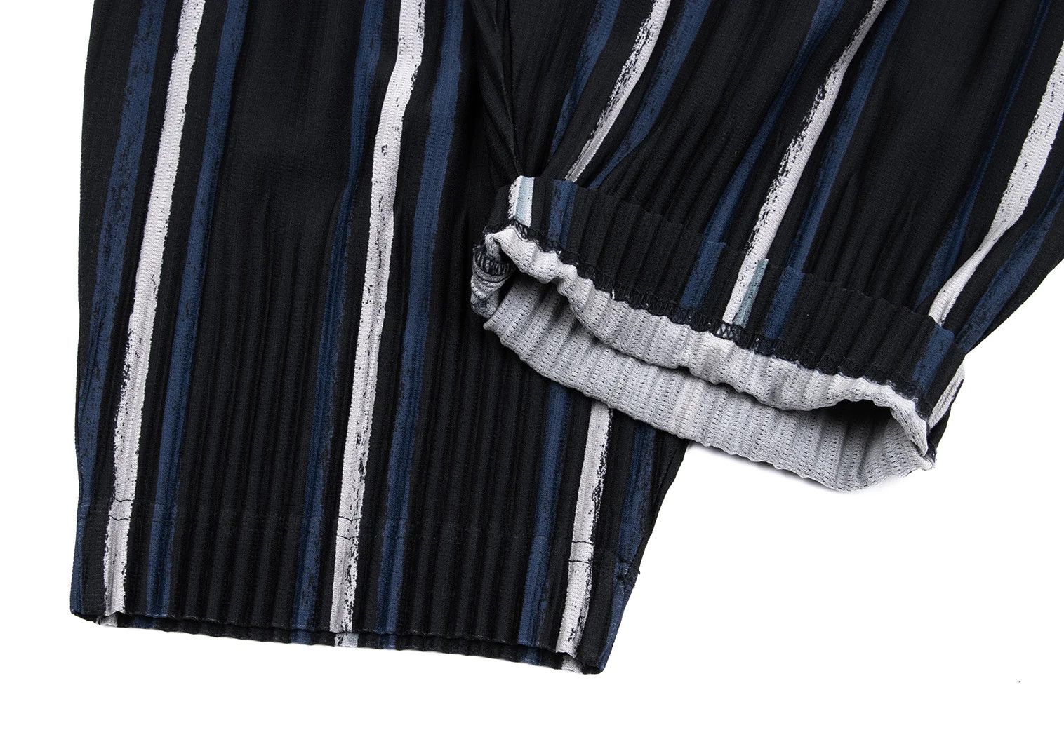 Issey Miyake Pleated Stripe Trousers in Navy Blue and Other Colors Size US 36 / EU 52 - 6 Thumbnail