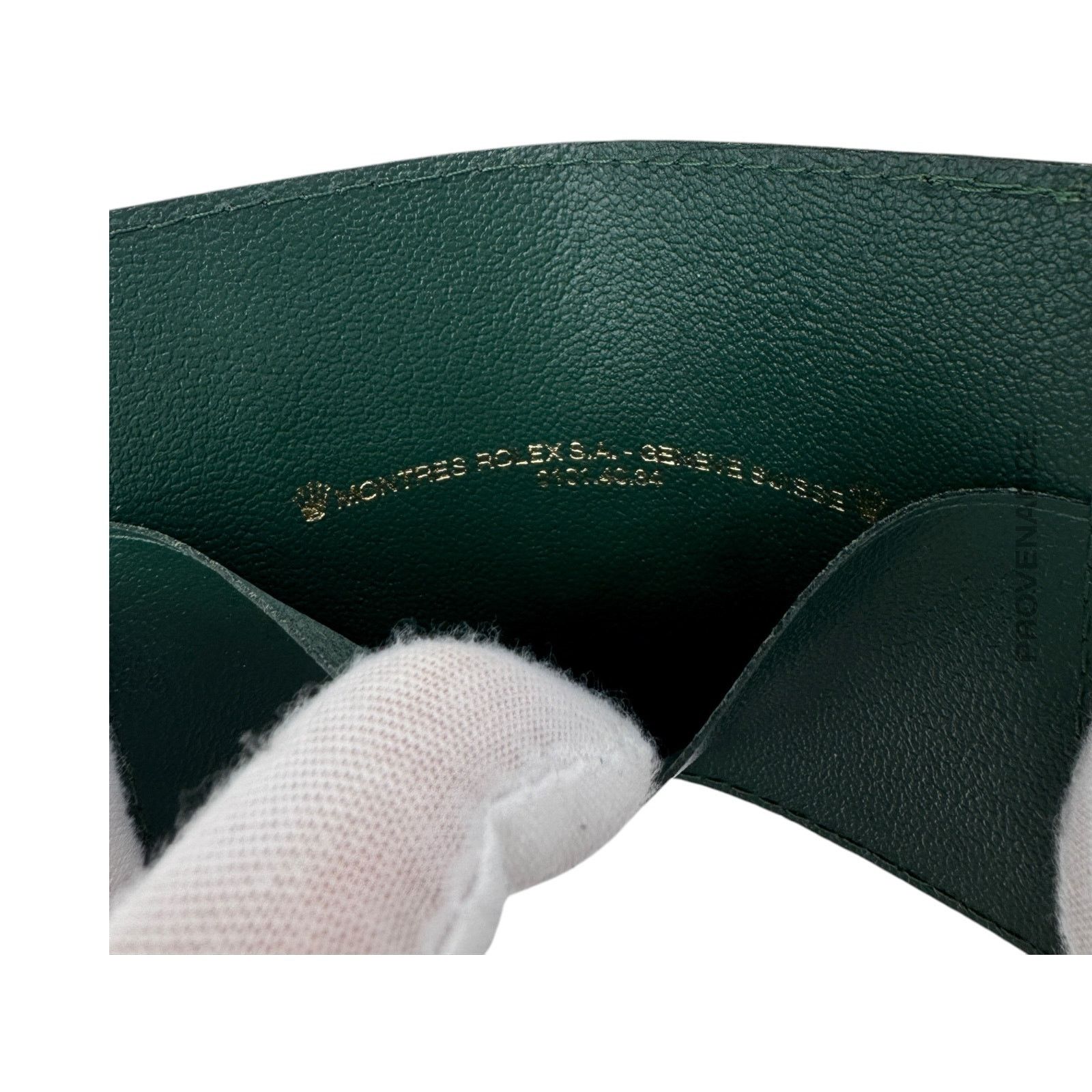 Rolex 🔴 Rolex Card Holder Wallet - Green Leather Size ONE SIZE - 6 Thumbnail