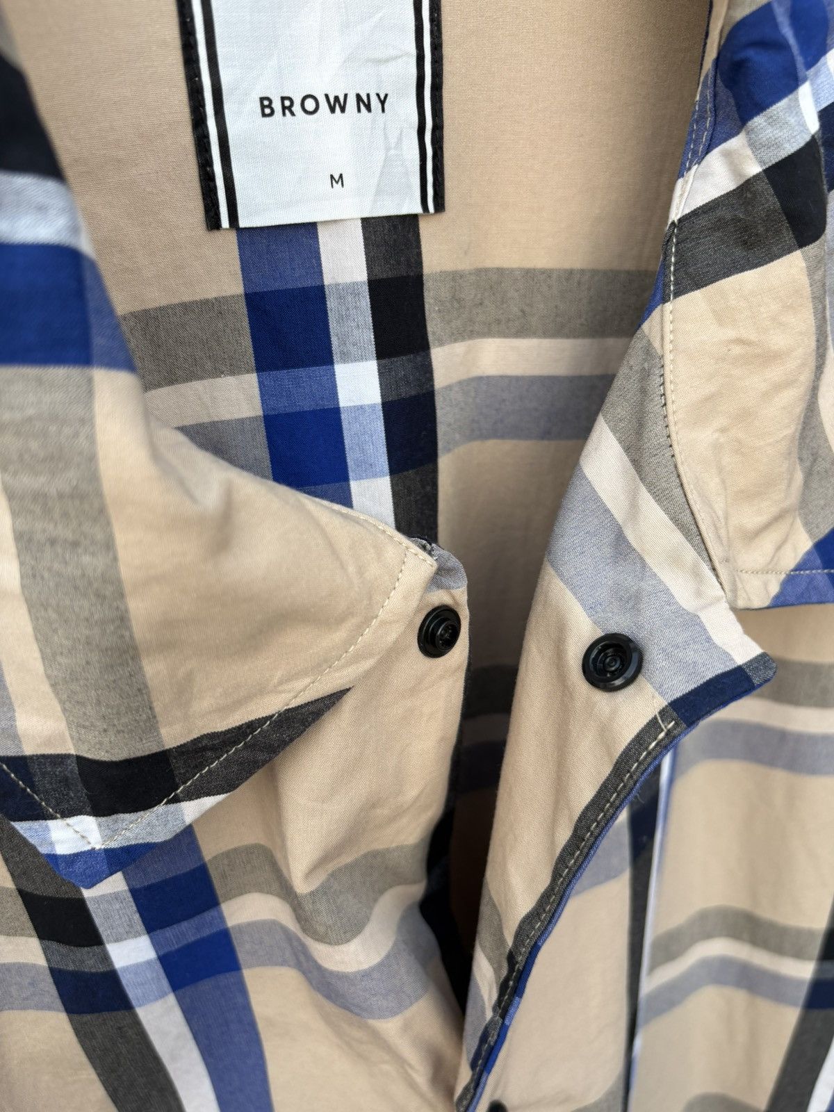 Japanese Brand Browny Nova Check Snap Button Light Jacket Size US L / EU 52-54 / 3 - 3 Thumbnail