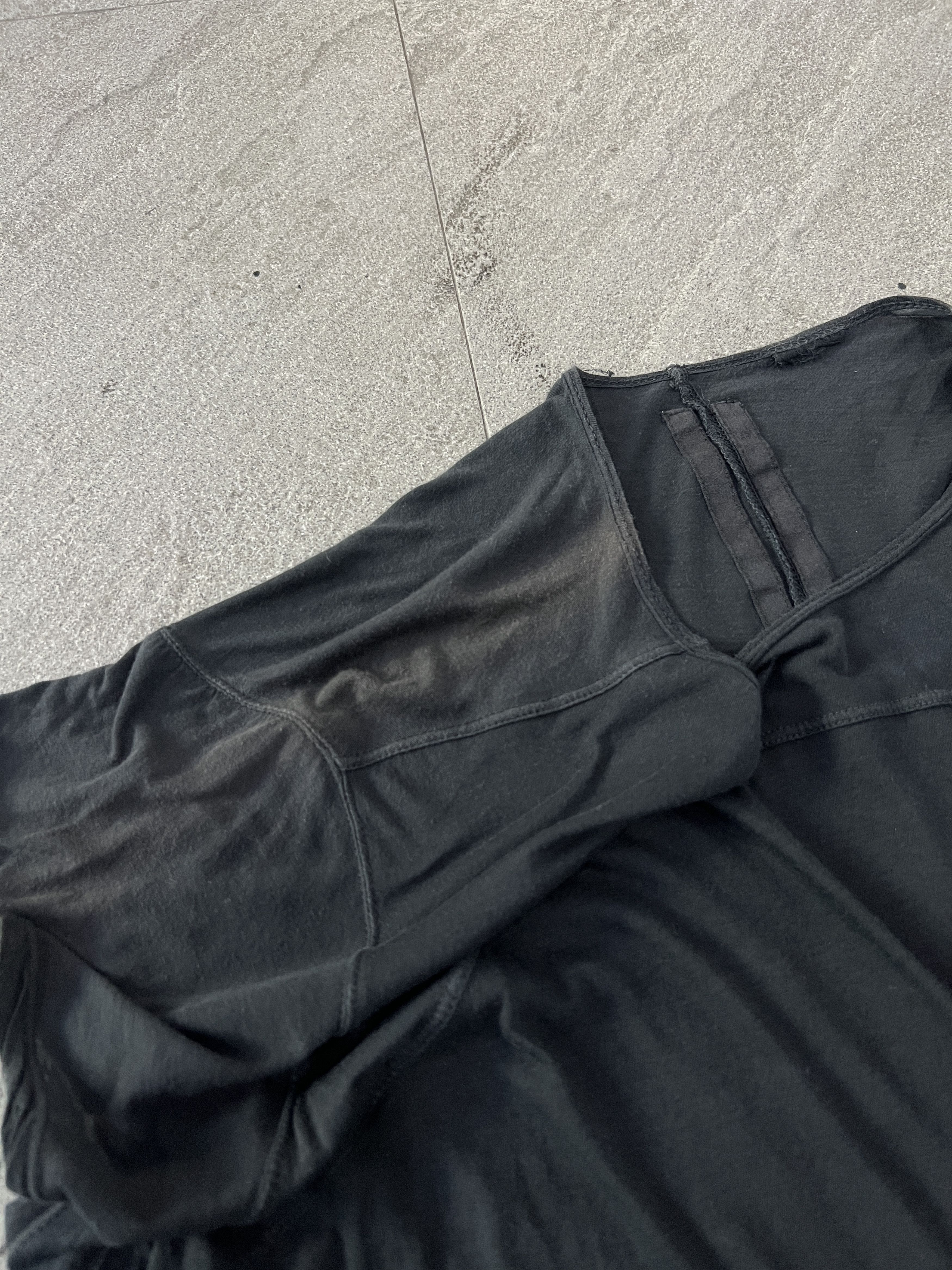 Rick Owens Drkshdw Rick Owens DRKSHDW Level Long Tee Black SS20 Size US M / EU 48-50 / 2 - 5 Thumbnail