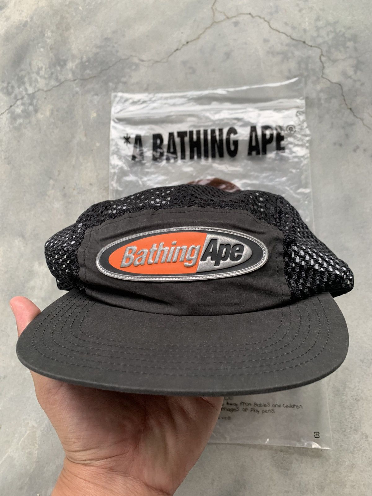 Bape New Bape Reflective Logo Mesh Jet Cap Size ONE SIZE - 3 Thumbnail