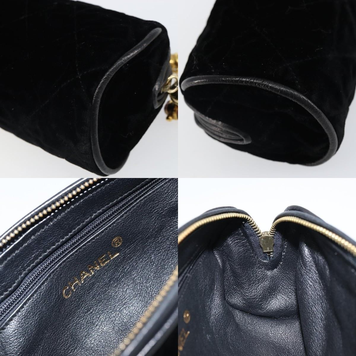 Chanel Chanel Matelasse Pouch Velour Size ONE SIZE - 6 Thumbnail