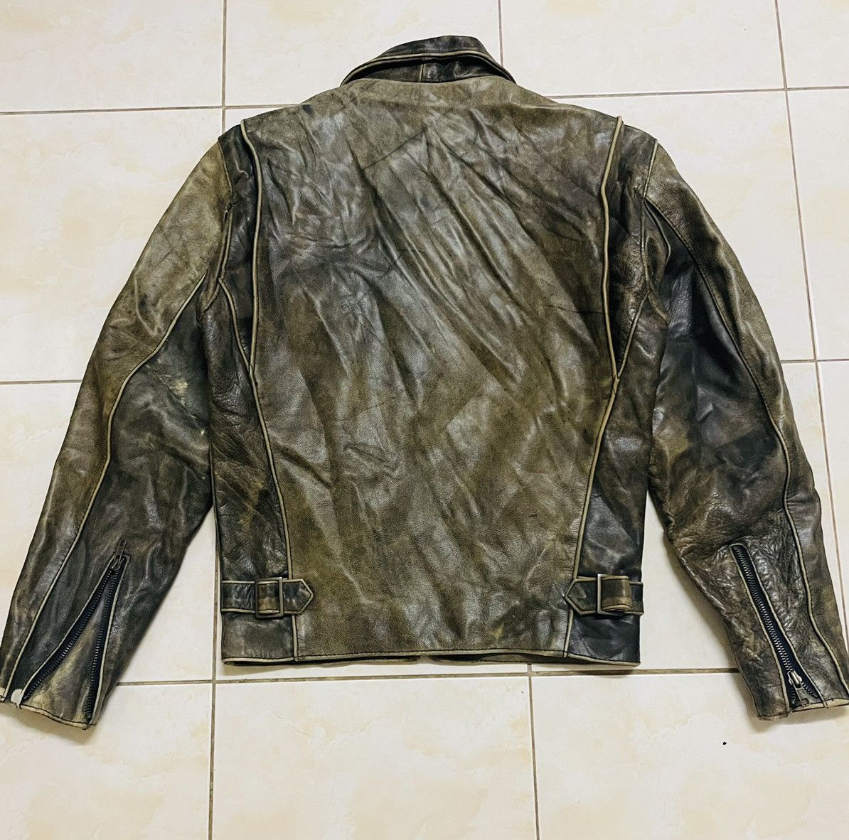Leather VINTAGE HN.PILOT LEATHER RIDER JACKET JAPAN Size US S / EU 44-46 / 1 - 13 Thumbnail