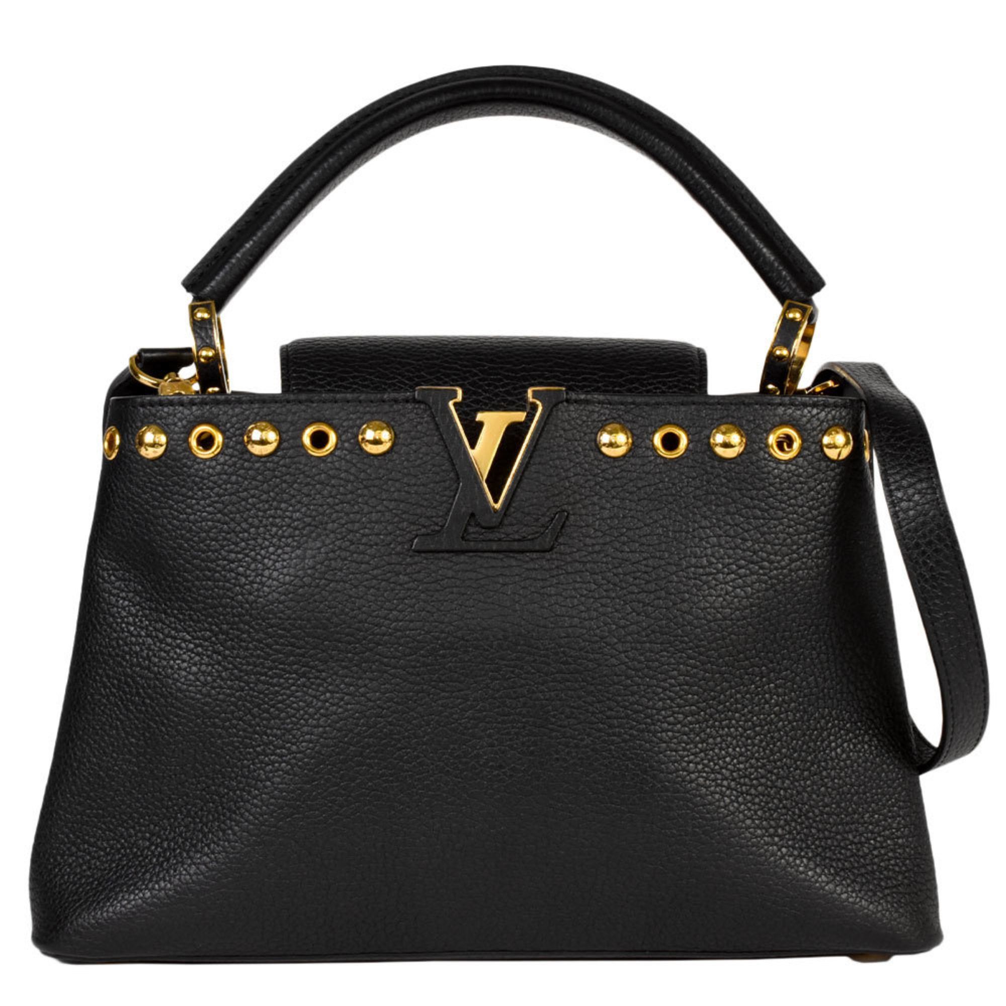 image of Louis Vuitton Capuchin Handbag in Black, Women's