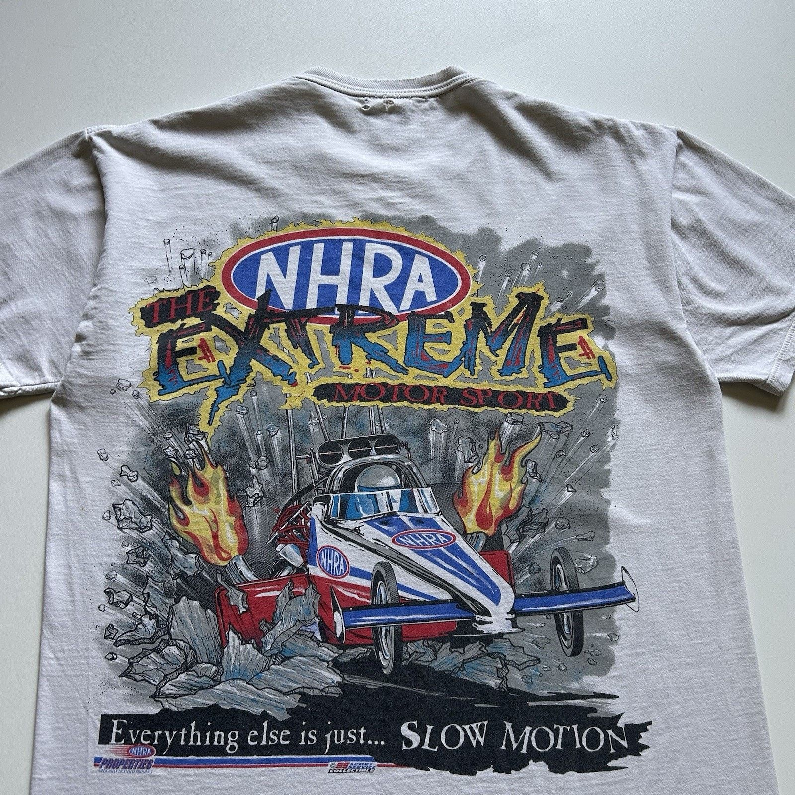 Jerzees Vintage NHRA Extreme Racing T Shirt Large Distressed 90s Y2K Size US L / EU 52-54 / 3 - 2 Thumbnail