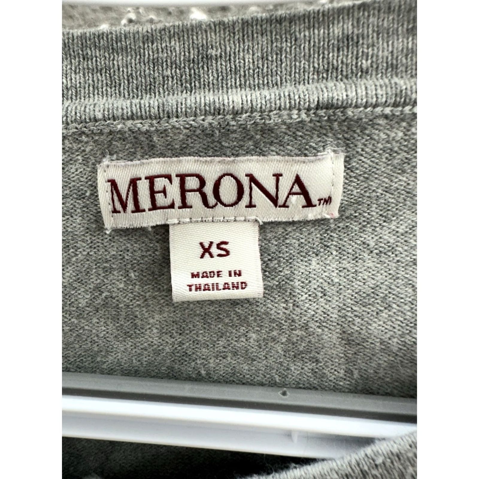 Merona Merona Sweater Cardigan Womens XS Gray Long Sleeve Button Up Lightweight Size XS / US 0-2 / IT 36-38 - 4 Thumbnail