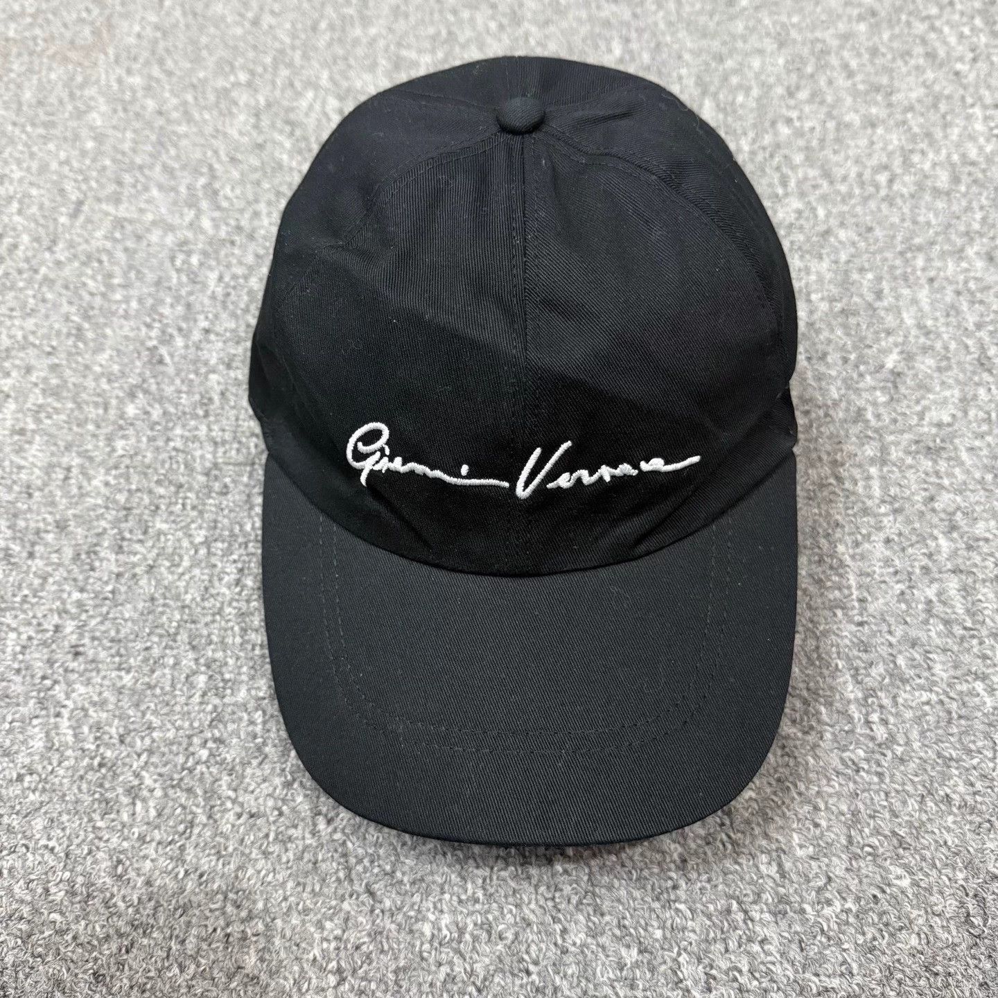 Versace Versace Black Embroidered Logo Hat NWT 59 Size ONE SIZE - 3 Thumbnail