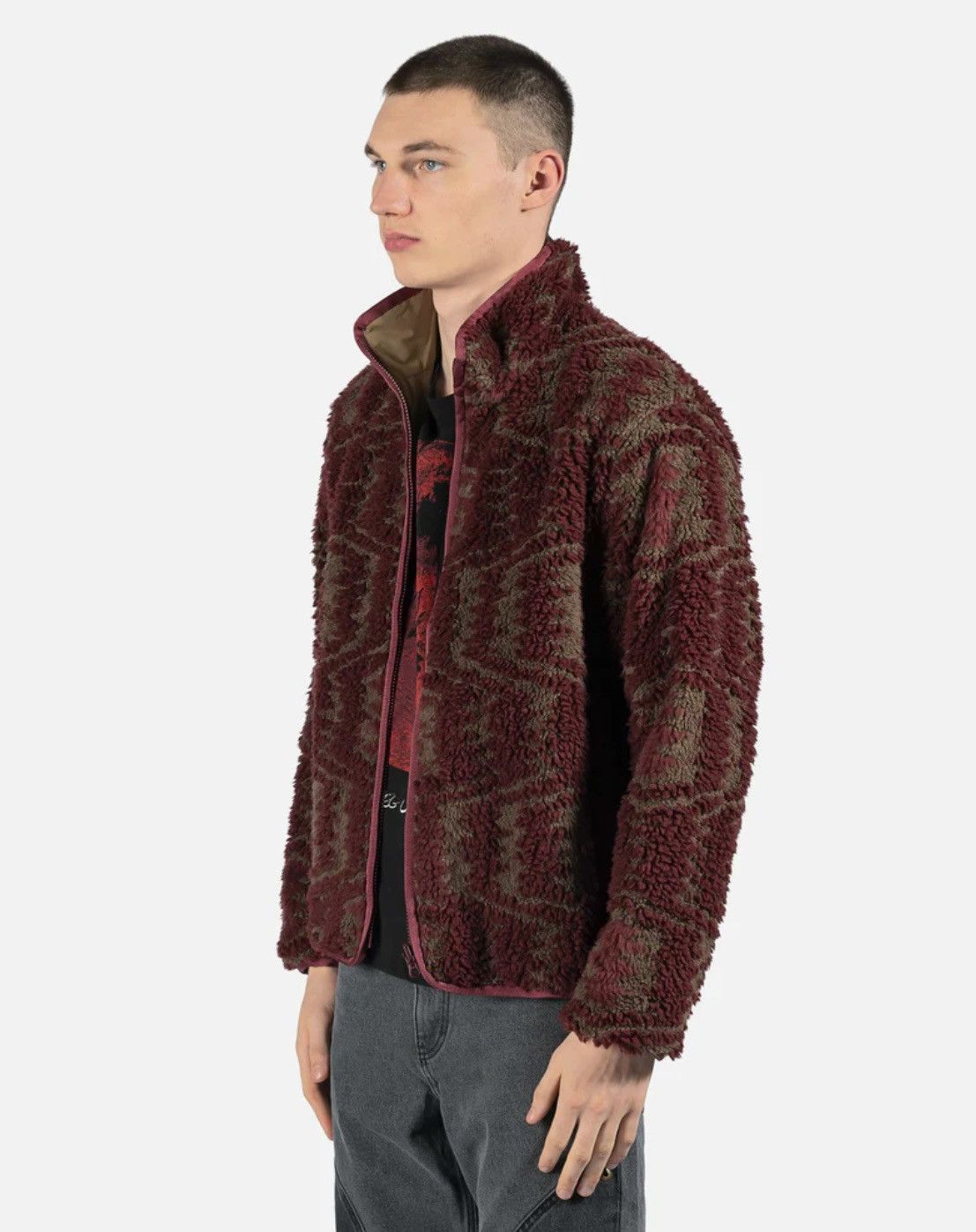 John Elliott Roan Jacquard Full Zip Fleece Jacket Size US S / EU 44-46 / 1 - 10 Thumbnail
