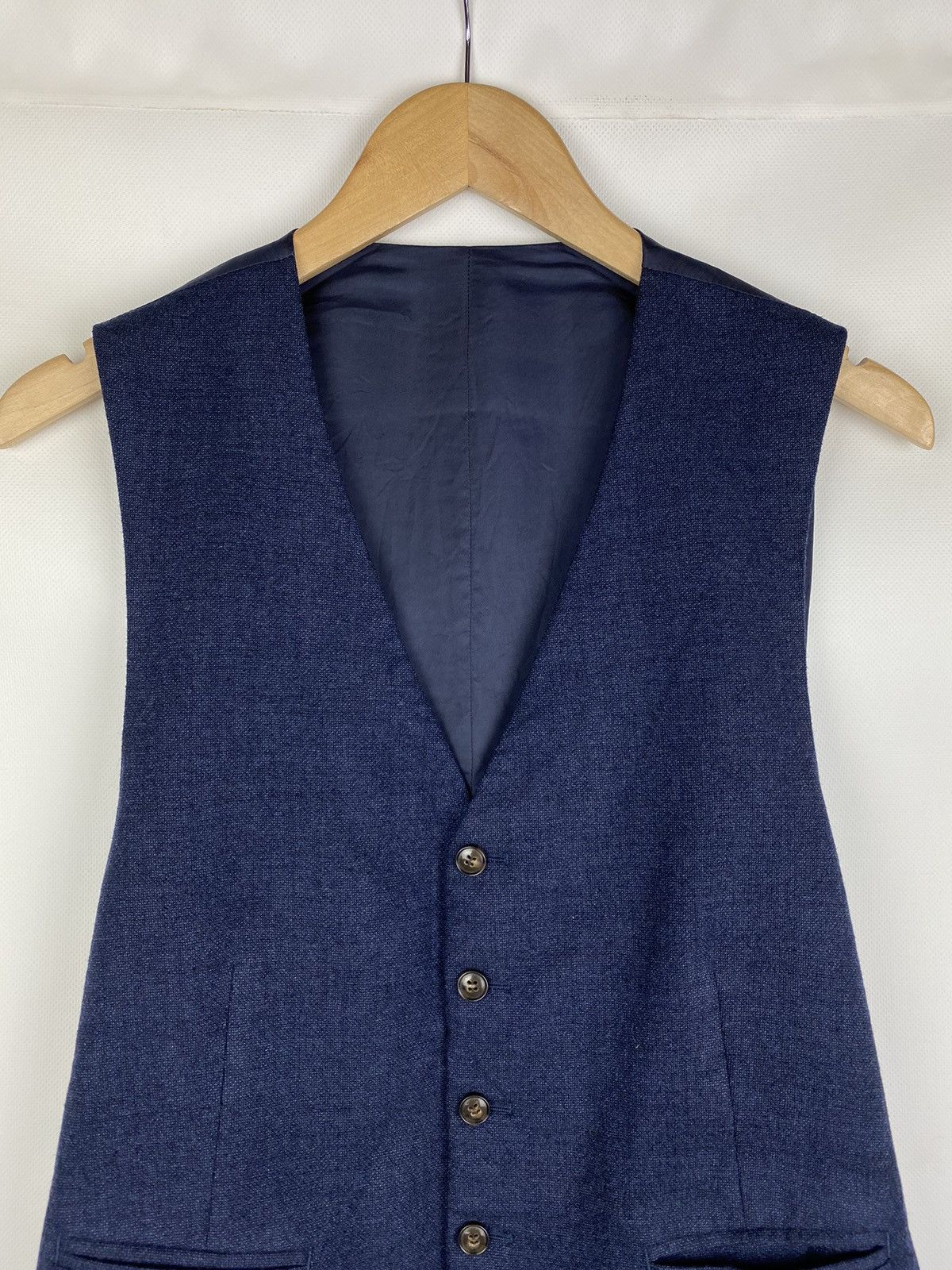 Suitsupply Suitsupply Ferrara men’s wool sleeveless suit vest waistcoat Size 40R - 2 Thumbnail