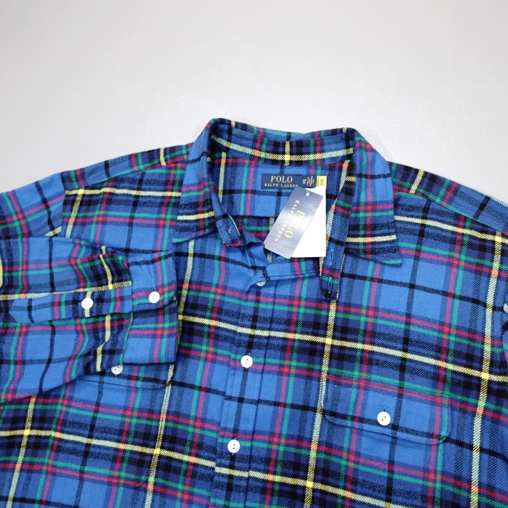 Polo Ralph Lauren Polo Ralph Lauren Workshirt Plaid Flannel Classic-Fit Colorful 3XLT Men’s Shirt Button-Up Long Sleeve Collared Pocketed Size US XXL / EU 58 / 5 - 2 Thumbnail