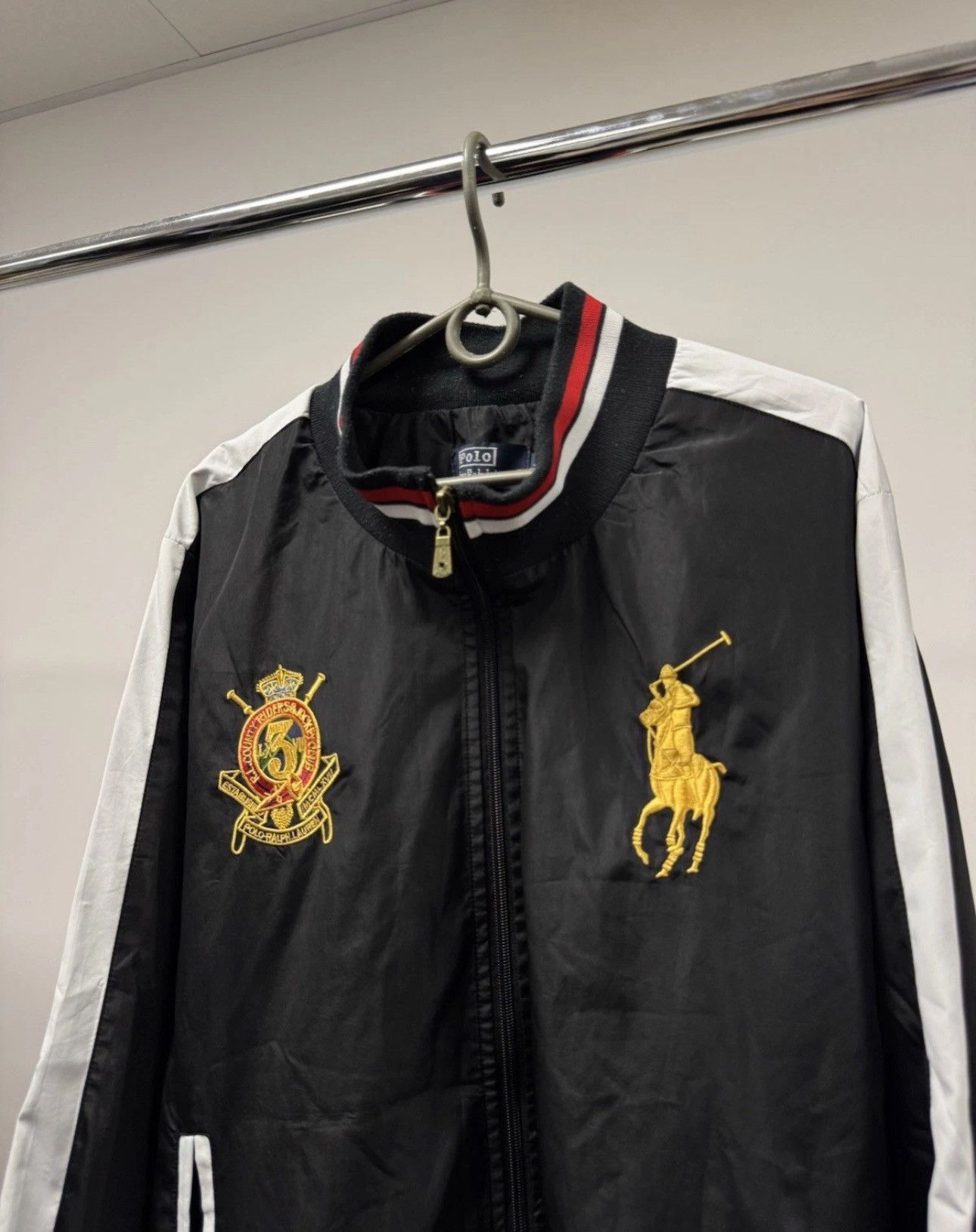 Polo Ralph Lauren Vintage Polo Ralph Lauren County Riders Nylon Track Jacket Size US L / EU 52-54 / 3 - 4 Thumbnail