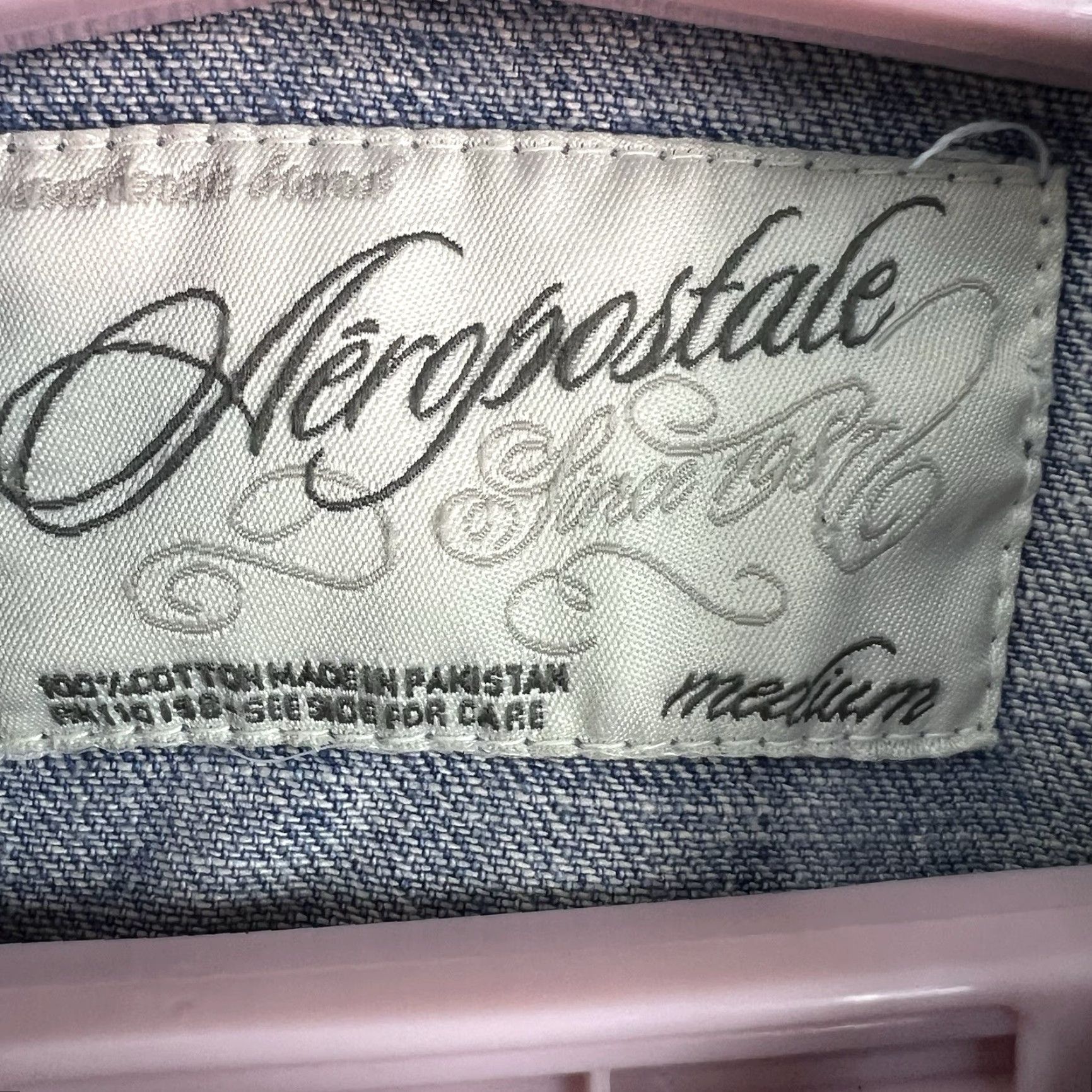 Vintage VINTAGE Aéropostale Denim Jacket Women Size M Blue Embroidered Western 90s Casual Size 32" / US 10 / IT 46 - 7 Thumbnail