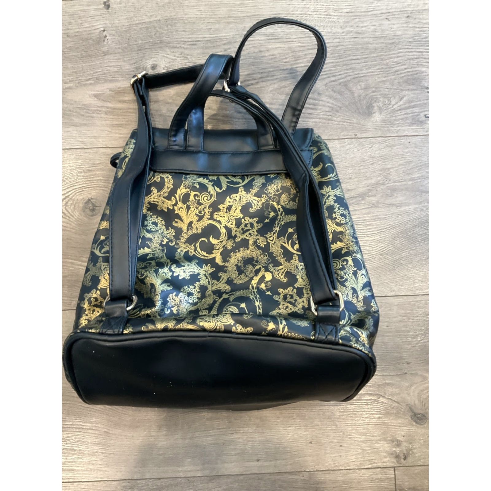 Versace Versace Parfums Backpack Rucksack Women Black PVC Colorful Backpack Size ONE SIZE - 4 Thumbnail