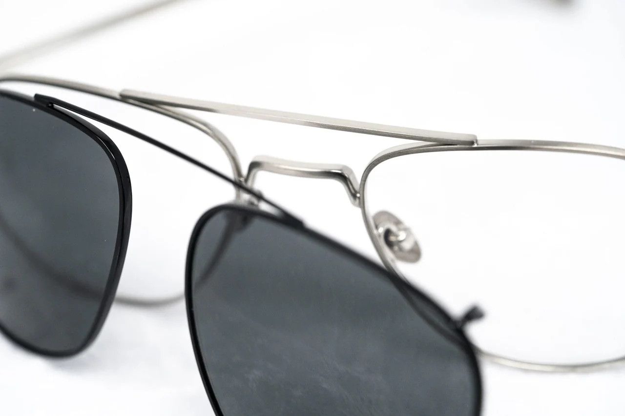 Dior Kris Van Assche Sunglasses Rectangular Black and Grey Size ONE SIZE - 15 Thumbnail