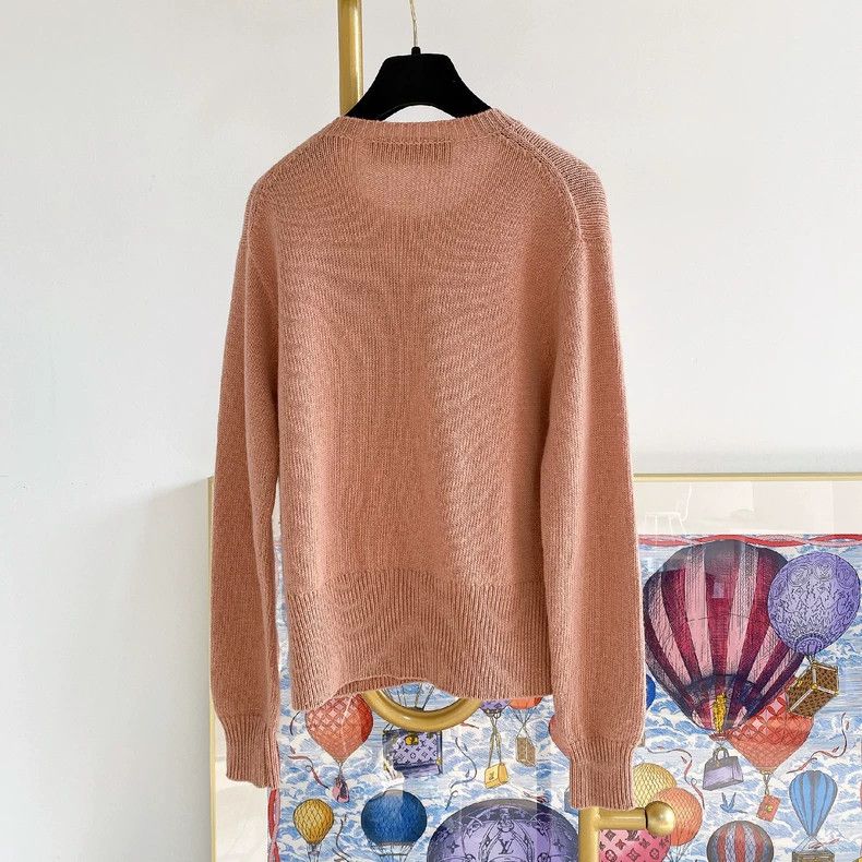 Gucci Gucci Women's lotus pink heavy industry knitted long sleeve Size XS / US 0-2 / IT 36-38 - 2 Thumbnail