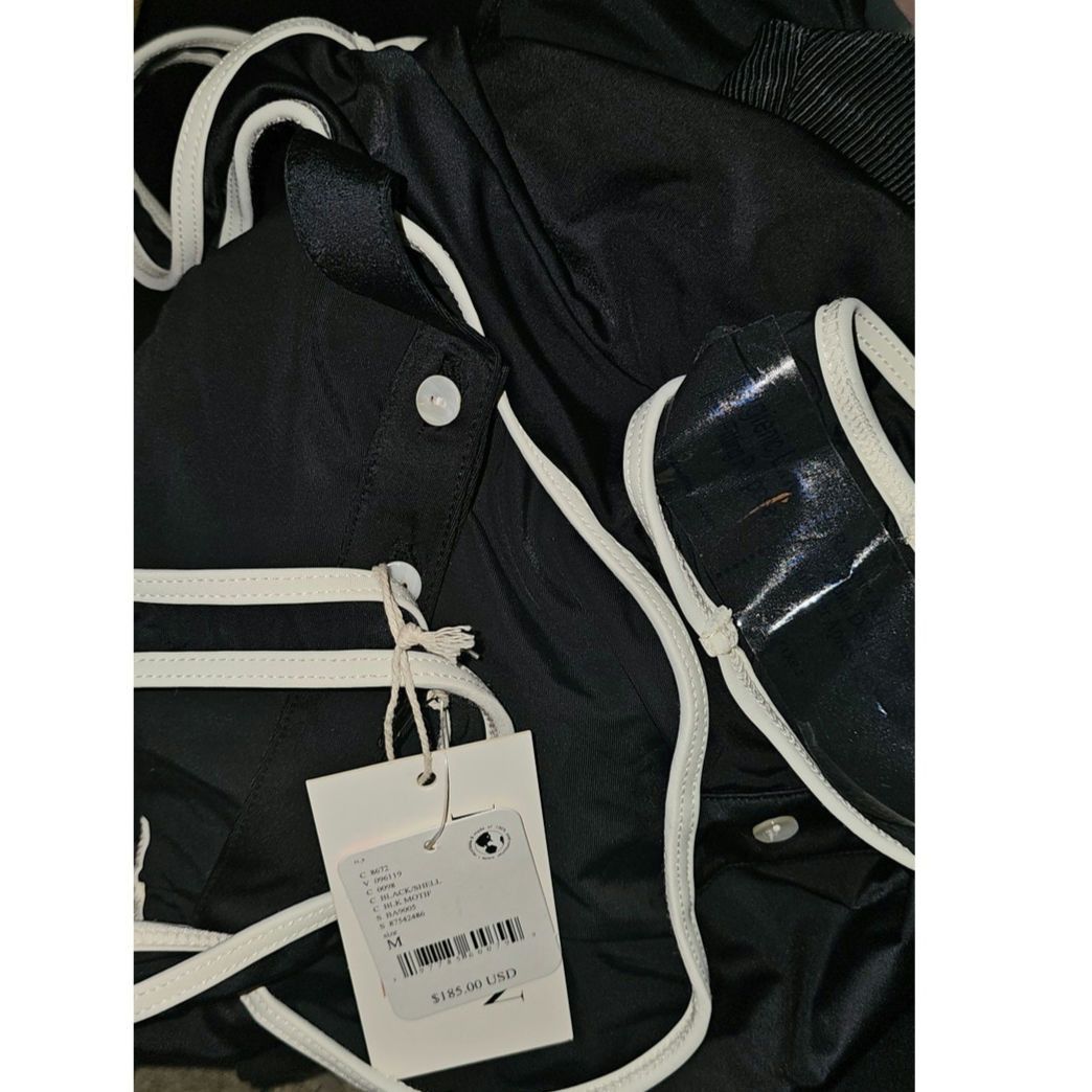 Free People NWT BABEN Doheny One Piece Button Swimsuit $185 MEDIUM B&W Size M / US 6-8 / IT 42-44 - 2 Thumbnail