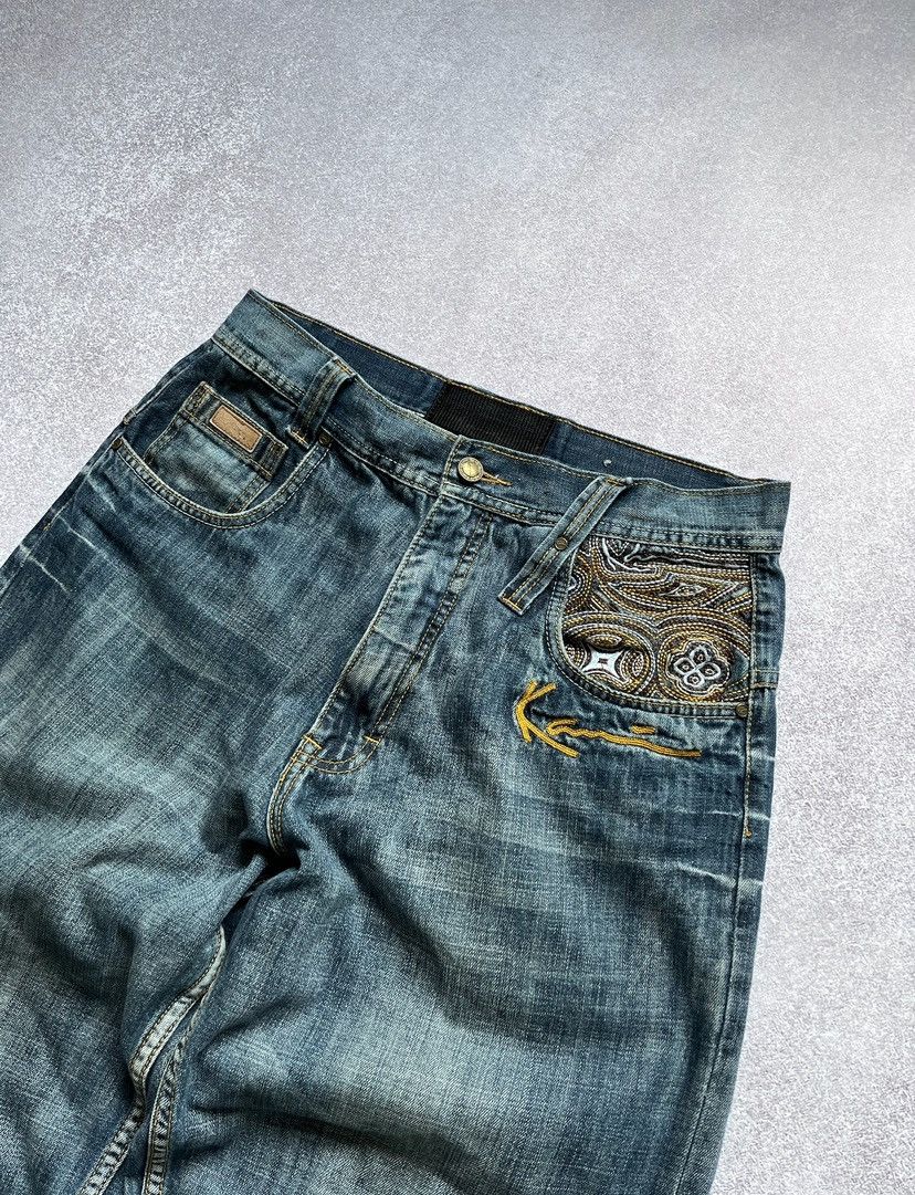 Karl Kani × Vintage Vintage Karl Kani Embroidery Baggy Jeans Y2K 32 Size US 32 / EU 48 - 5 Thumbnail
