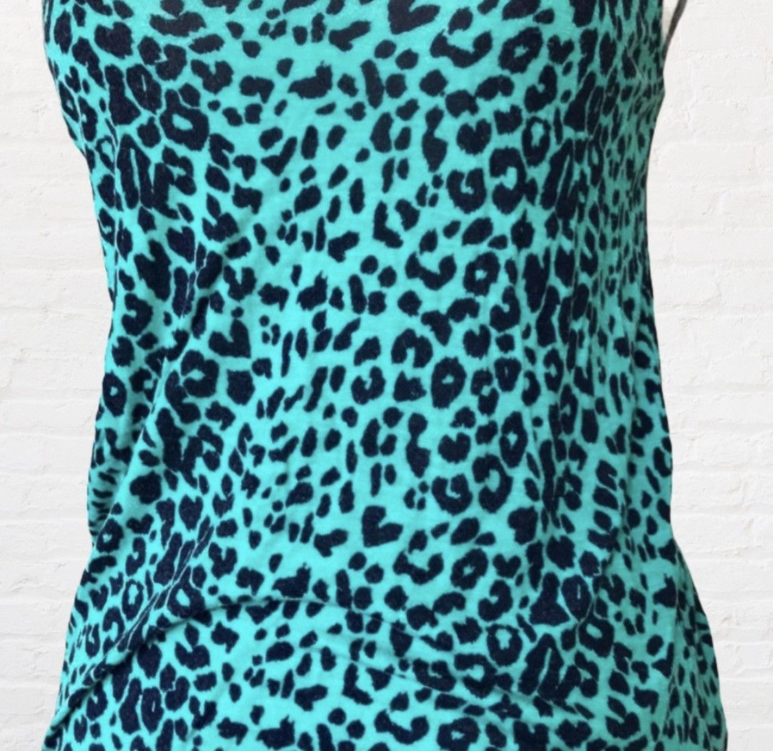 Other VINTAGE FOREVER 21 XXI LEOPARD PRINT RACER BACK TUNIC TANK Size S / US 4 / IT 40 - 2 Thumbnail