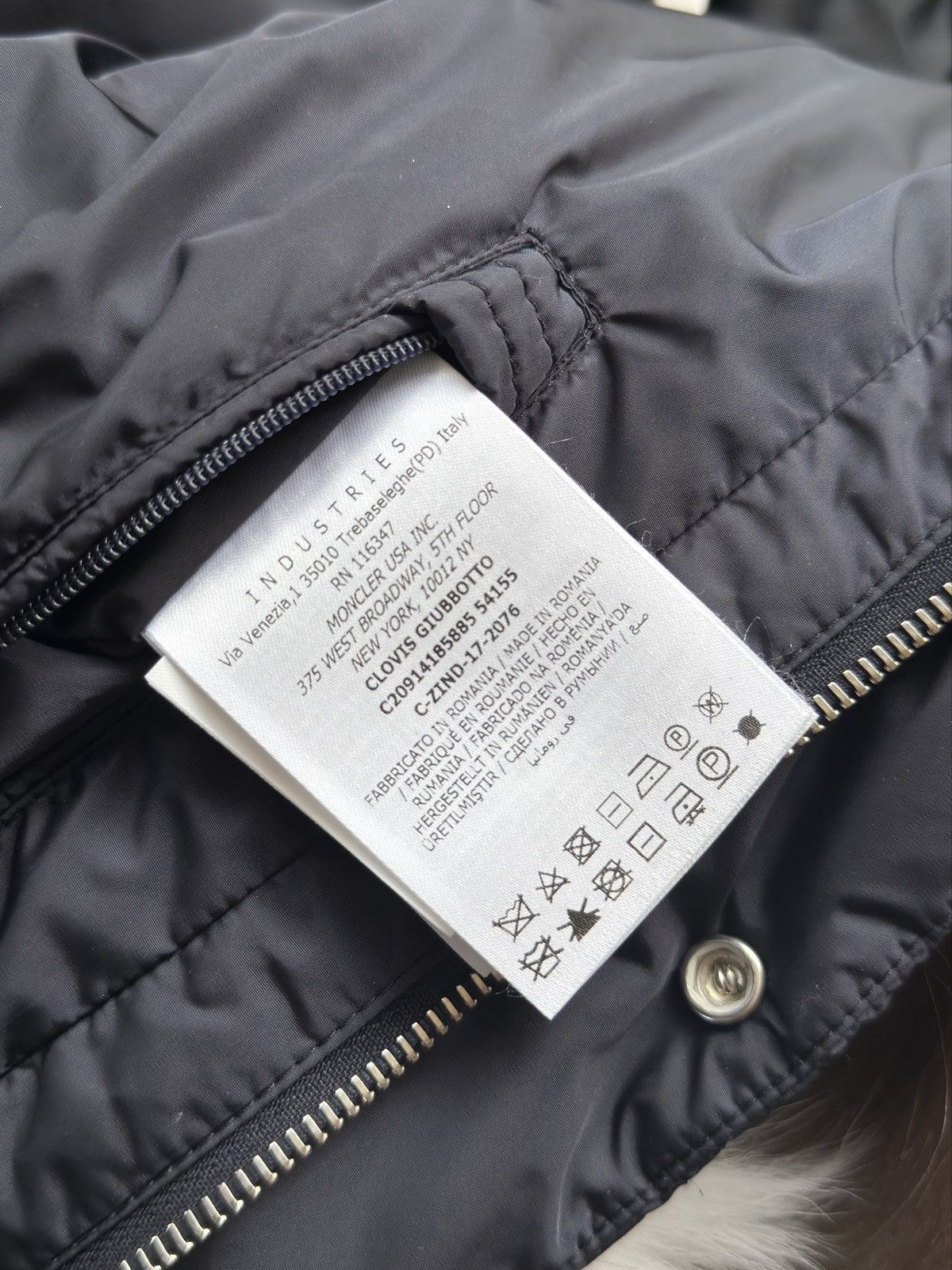 Moncler Moncler Navy Clovis Down Panelled Jacket Size US L / EU 52-54 / 3 - 8 Thumbnail