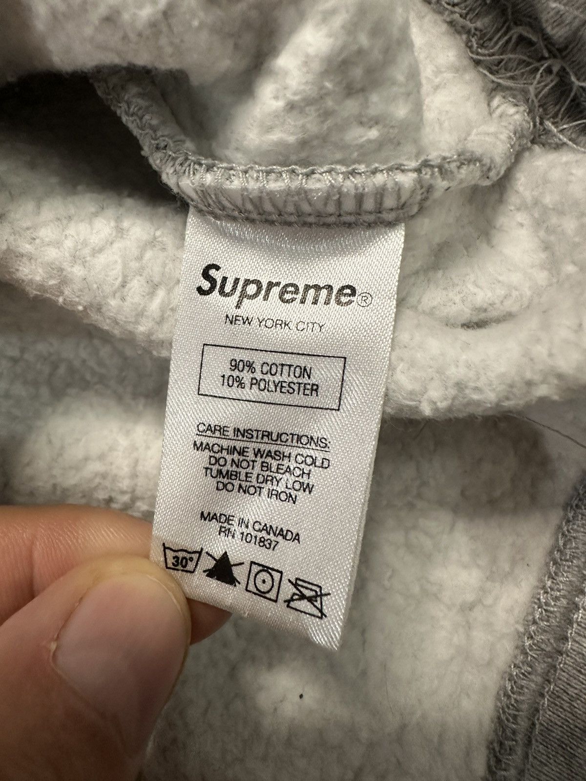 Supreme Supreme Stacked Crewneck Heather Grey Size US M / EU 48-50 / 2 - 10 Thumbnail
