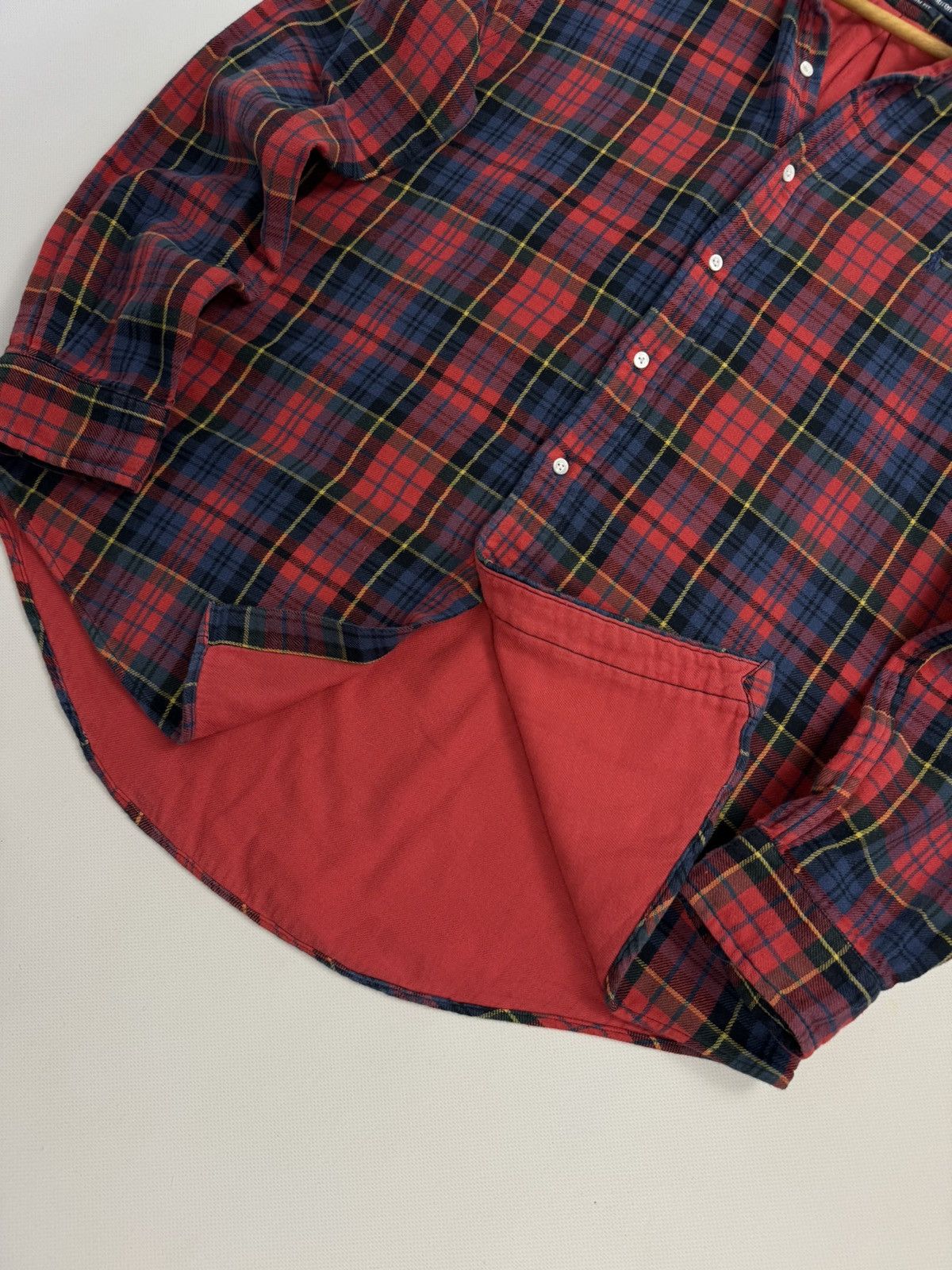 Ralph Lauren × Vintage Vintage 90’s Ralph Lauren Flannel Heavy Stripe Shirt Size US L / EU 52-54 / 3 - 9 Thumbnail