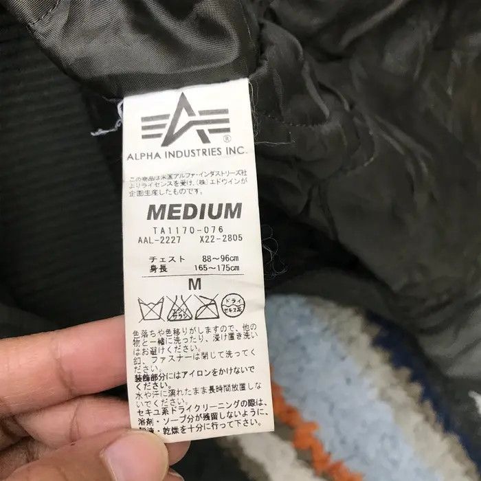 Alpha Industries Vtg ALPHA INDUSTRIES MILITARY Army Bomber Jacket Flight Size US M / EU 48-50 / 2 - 12 Thumbnail