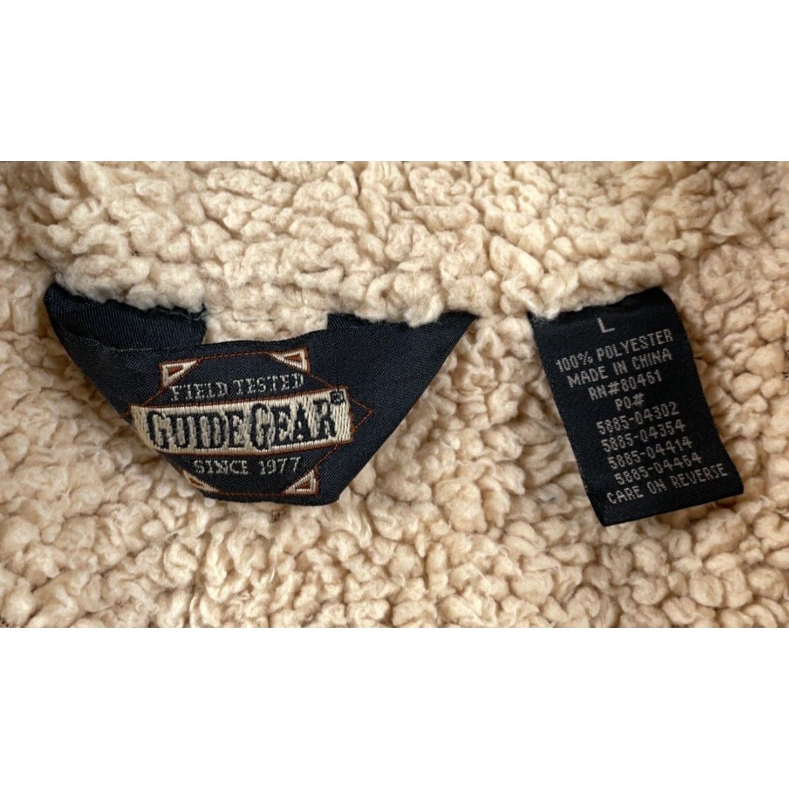 Vintage Sherpa Lined Southwestern Pattern Fleece Zip Up Vest Adult Large Beige Geometric Size US XL / EU 56 / 4 - 3 Thumbnail