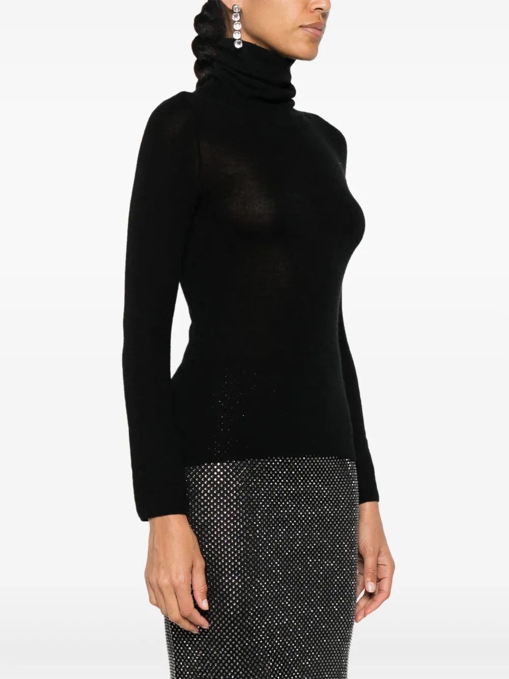 Tom Ford o1y0226 Turtleneck Sweater in Black Size L / US 10 / IT 46 - 3 Thumbnail