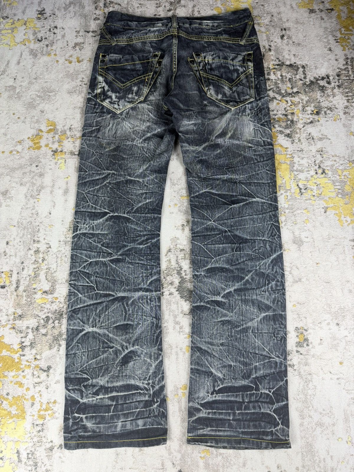 semanticdesign Rare Blow By Blue Insane Clawmark Mudwash Jeans Size US 32 / EU 48 - 9 Thumbnail