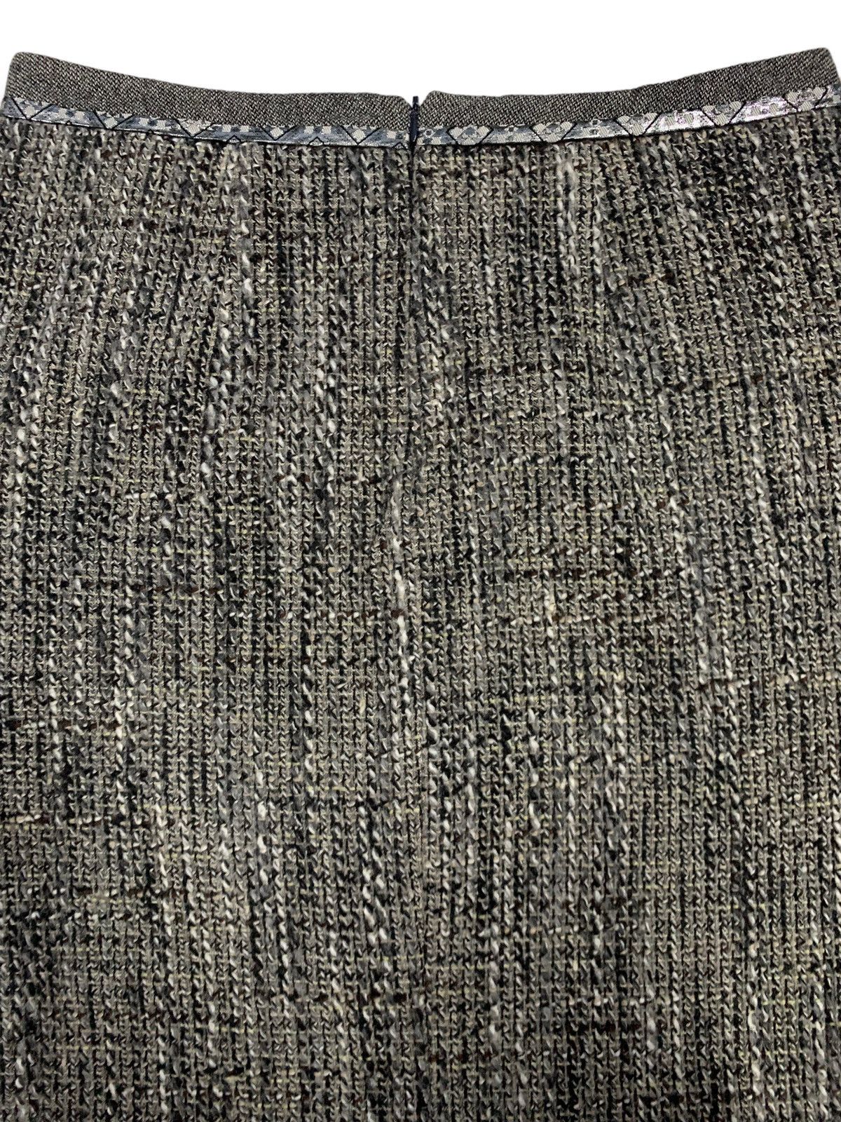 Max Mara Vintage ‘S Max Mara Wool Alpaca Blend Woven Yarn Mini Skirt Size 28" / US 6 / IT 42 - 6 Thumbnail