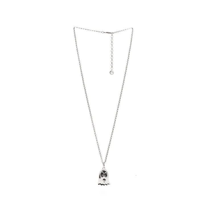 Gucci Gucci Ghost Silver Pendant Necklace for Women-2507 Size ONE SIZE - 1 Thumbnail
