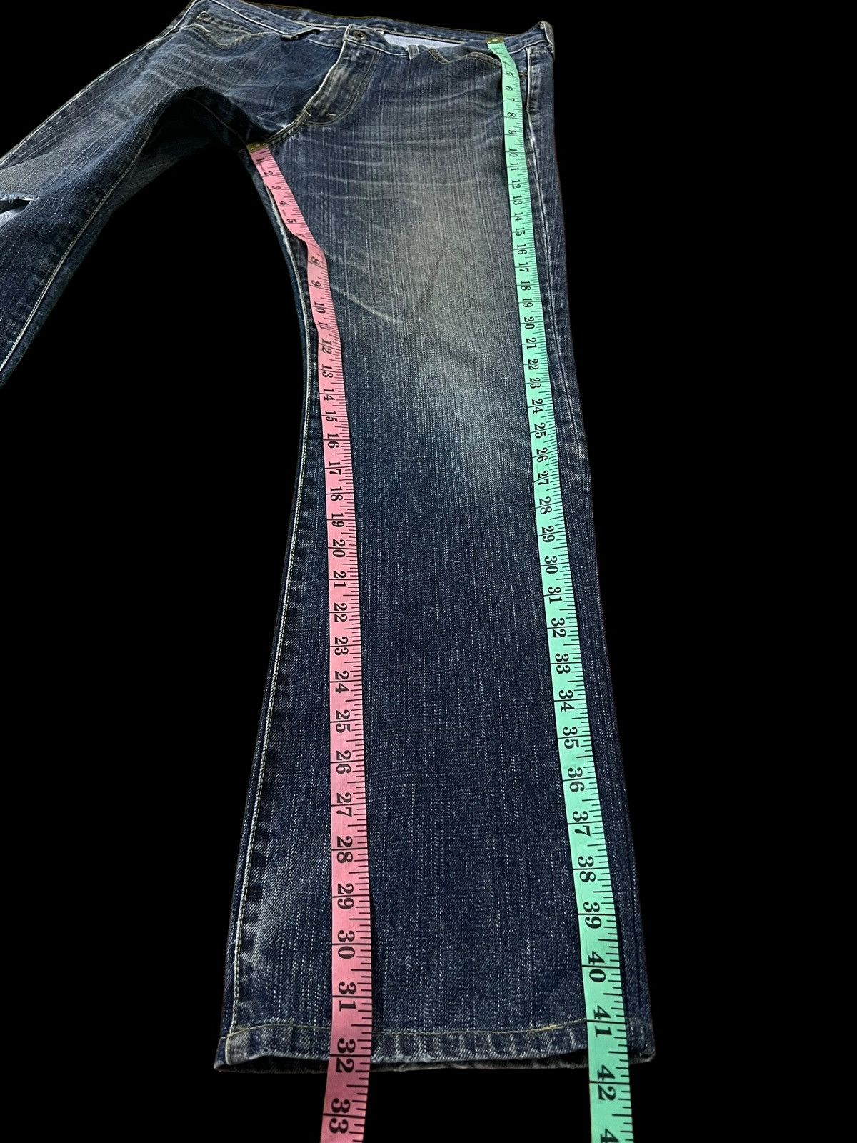 Levi's × Levi's Vintage Clothing Vintage Levis 537 Faded Distress Jeans Size US 33 - 18 Thumbnail