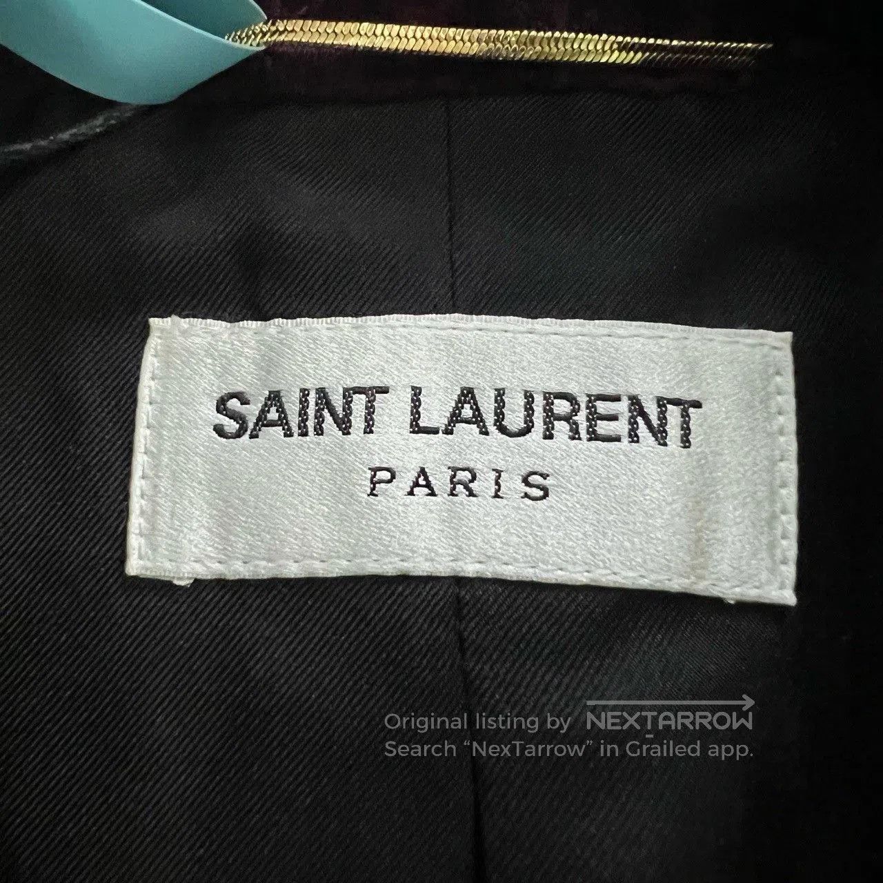 Saint Laurent Paris Saint Laurent Burgundy Velvet Blazer. Size XXS / US 00 / IT 34 - 5 Thumbnail