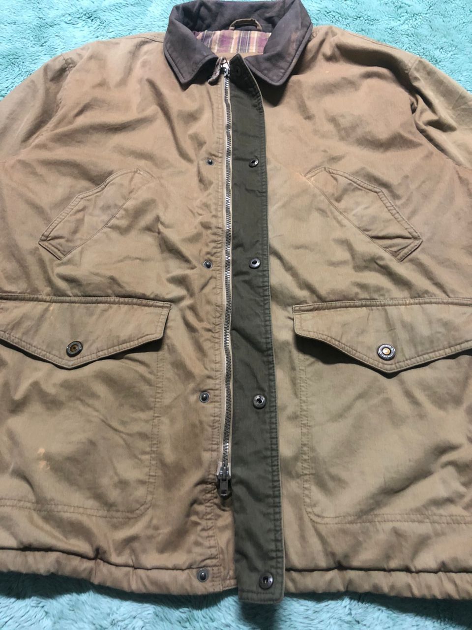 Vintage × Woolrich Woolen Mills VINTAGE WOOLRICH MENS JACKET FADED SUNFADED Size US L / EU 52-54 / 3 - 5 Thumbnail
