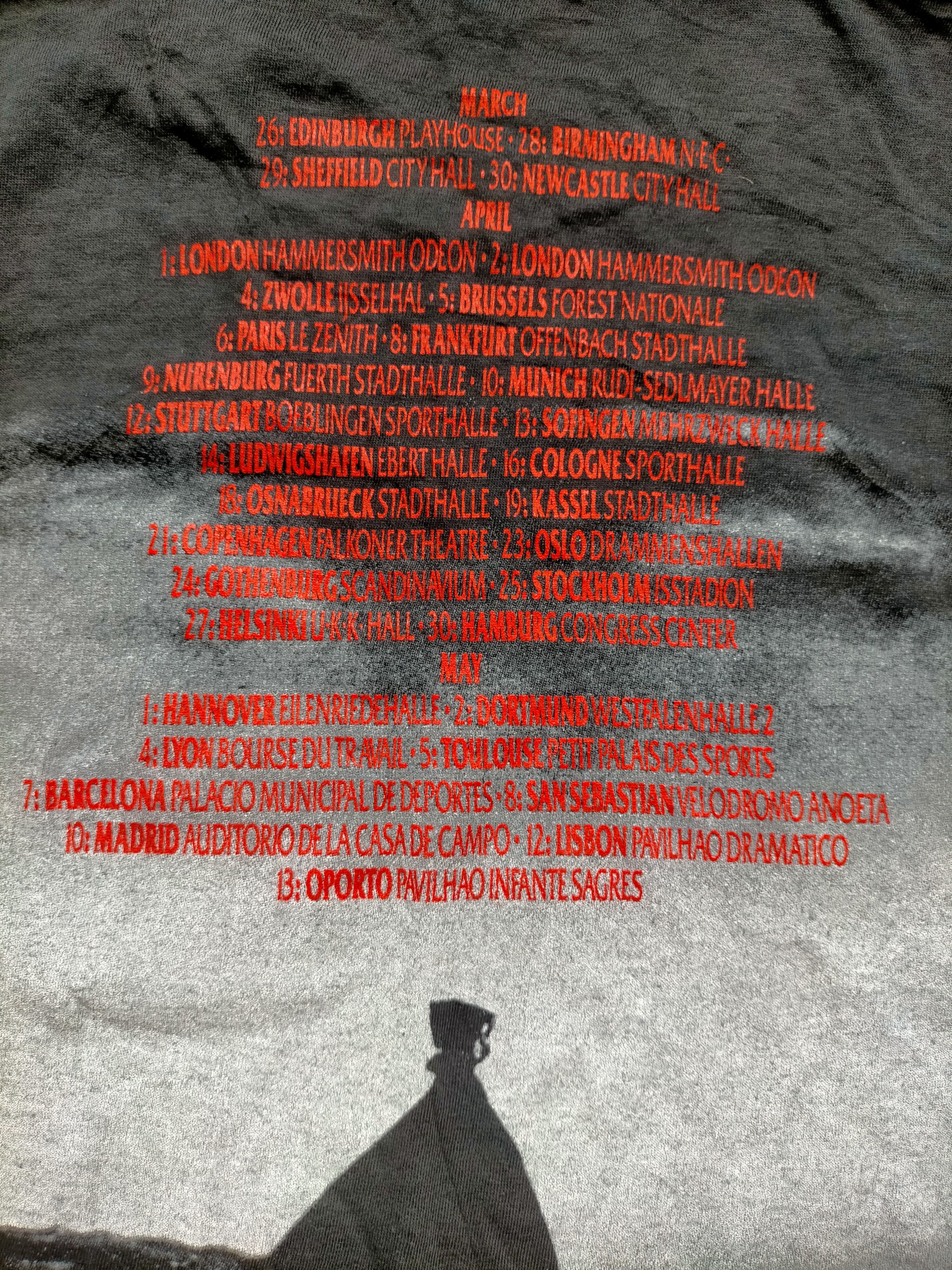 Band Tees Vintage 1987 Gary Moore Sigle Stich black tee Size Large Size US L / EU 52-54 / 3 - 4 Thumbnail