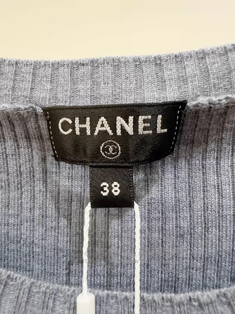 Chanel Chanel Blue knitted short sleeves Size XS / US 0-2 / IT 36-38 - 2 Thumbnail
