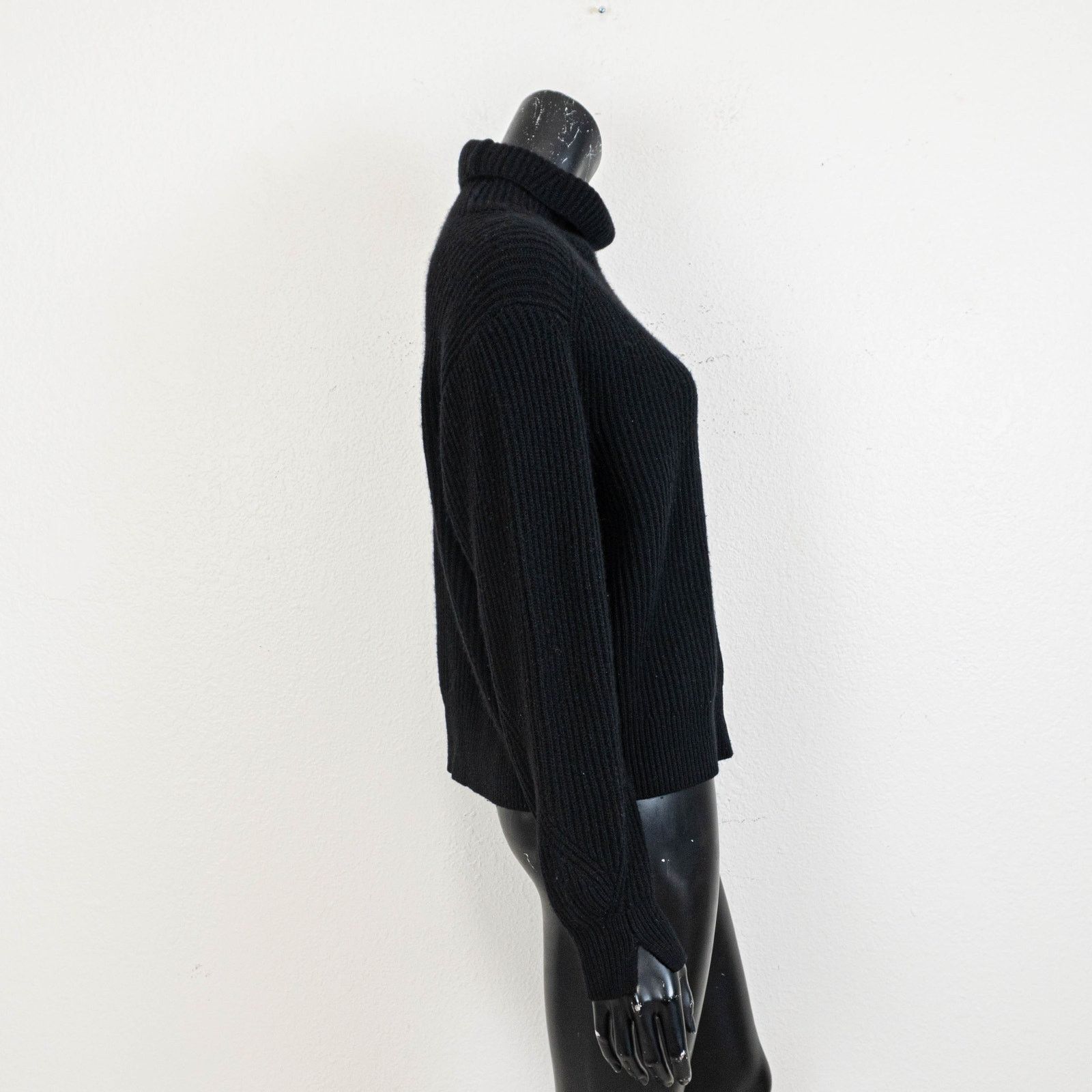 Rag & Bone Rag & Bone Cashmere Ribbed Turtleneck Sweater Black sz Small Size S / US 4 / IT 40 - 8 Thumbnail