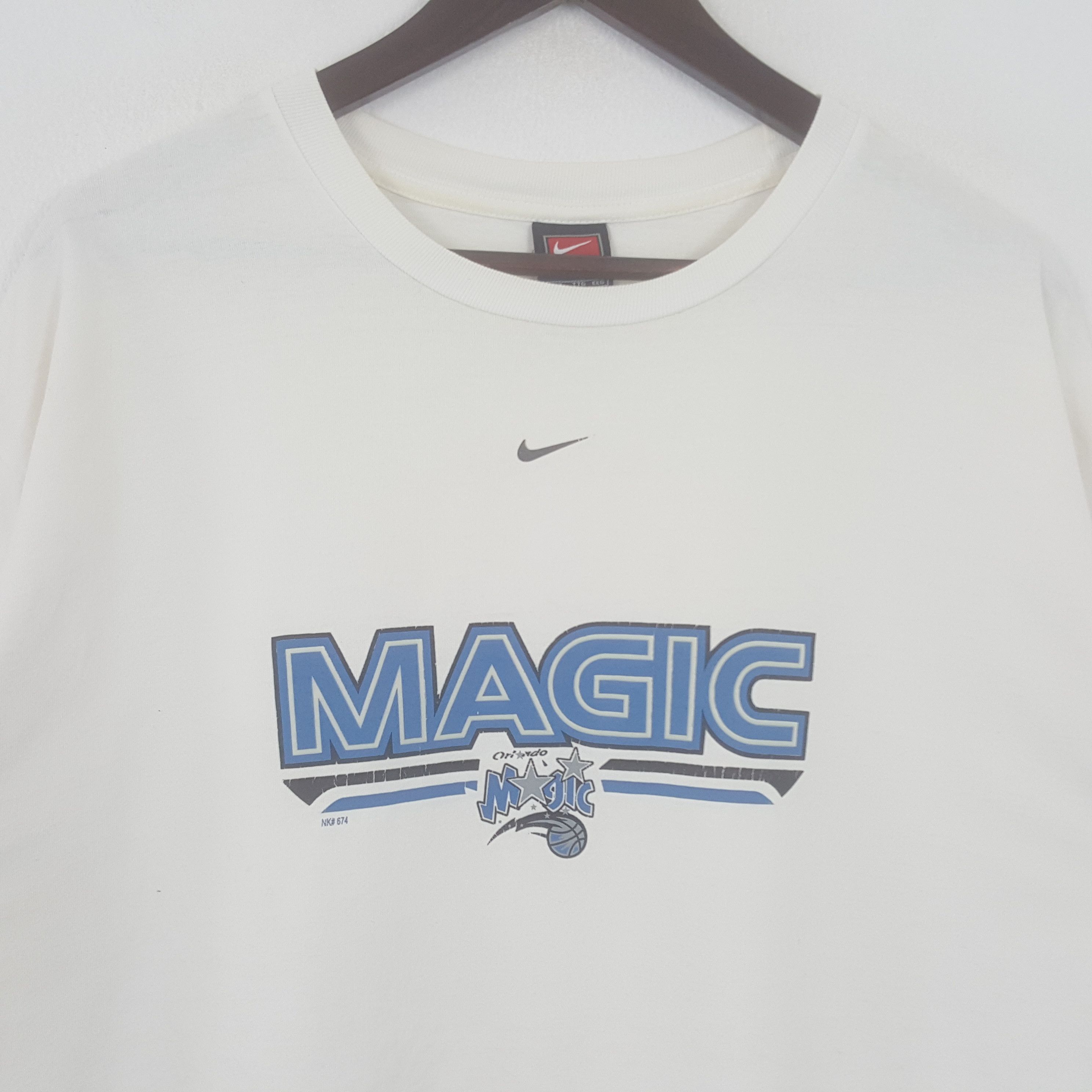 Nike × Vintage Vintage NIKE Magic Orlando Basketball Sonic Style T-shirt Size US XXL / EU 58 / 5 - 2 Thumbnail