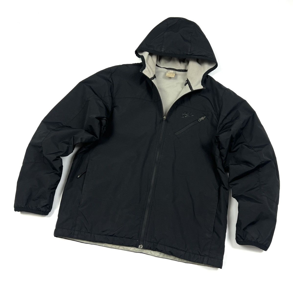 Japanese Brand × Nike × Vintage Vintage Nike Logo Black Casual Y2K Fleece Jacket Size M/L Size US M / EU 48-50 / 2 - 3 Thumbnail