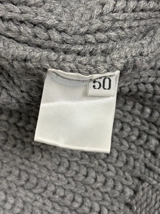 Daniele Alessandrini 2000s Daniele Alessandrini Textured Classy Gray Wool Zip-Up Sweater Size US S / EU 44-46 / 1 - 10 Thumbnail