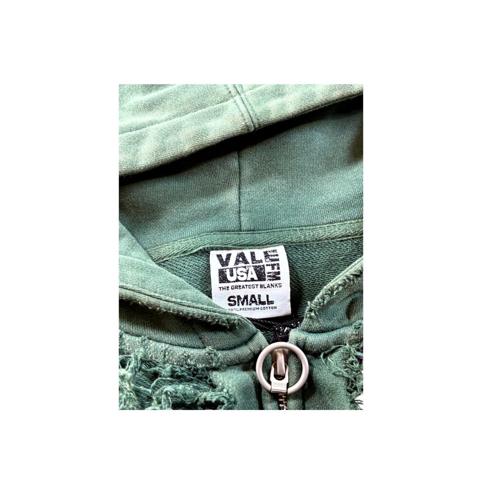 Vale Vale Destroyer Zip Up Green Hoodie Size US S / EU 44-46 / 1 - 3 Thumbnail