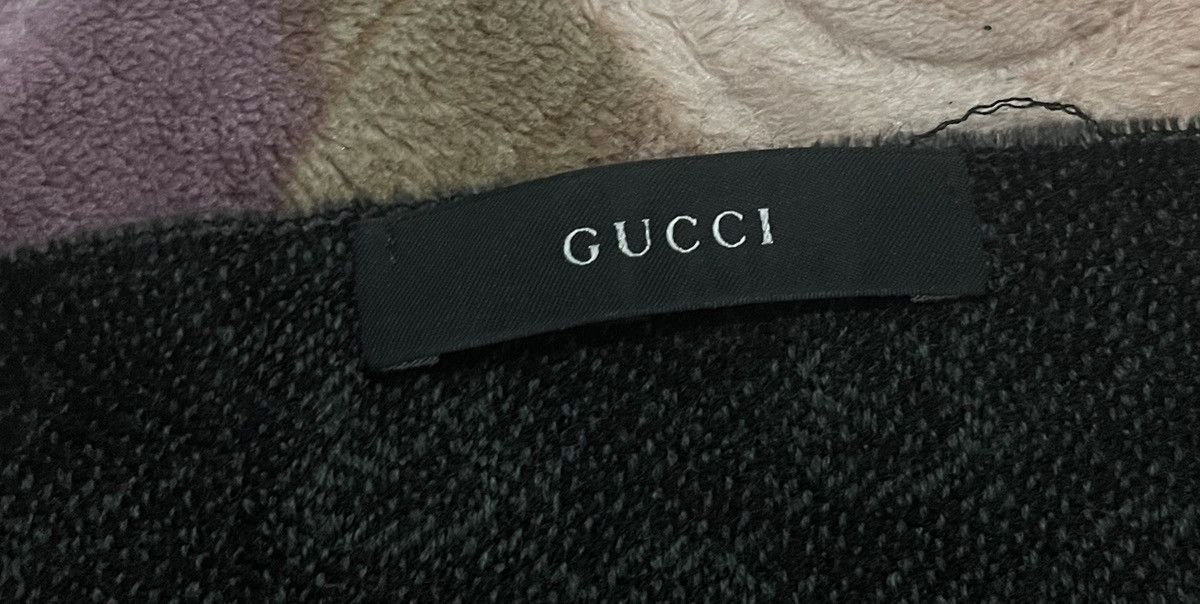 Gucci GUCCI MONOGRAM SCAF WOOL ITALY Size ONE SIZE - 2 Thumbnail