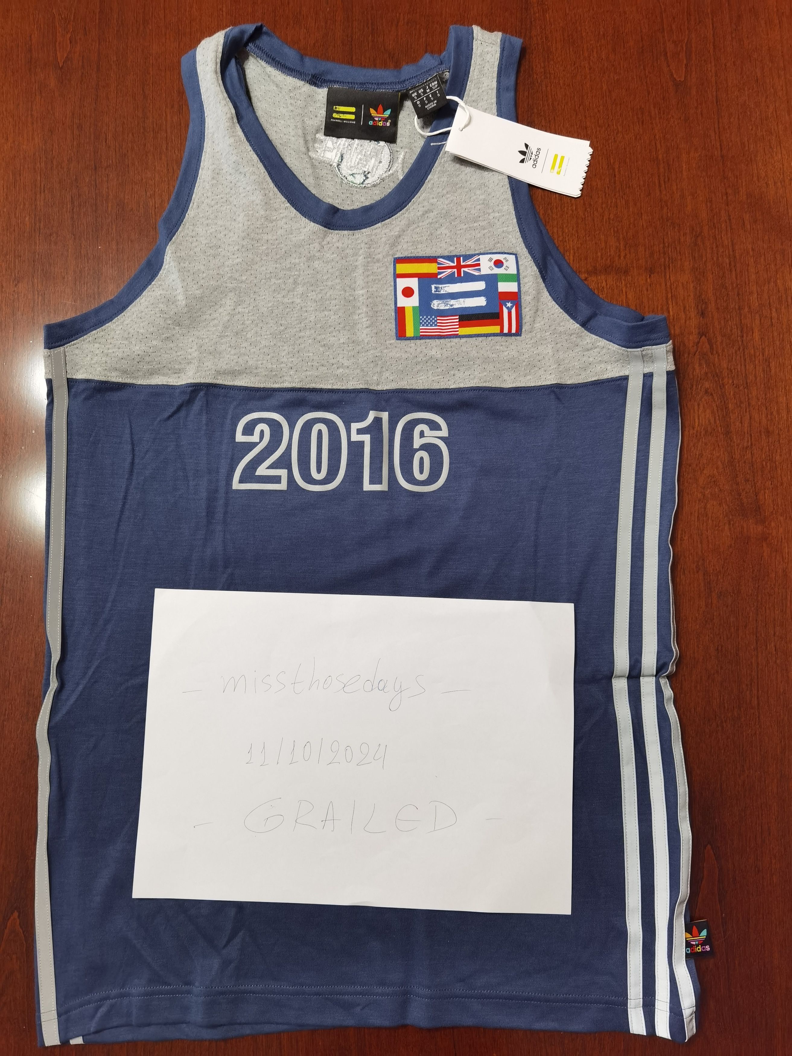 Adidas × Humanrace × Pharrell adidas x Pharrell Williams Hu Race Tank Top Small BJ9087 Size US S / EU 44-46 / 1 - 2 Thumbnail