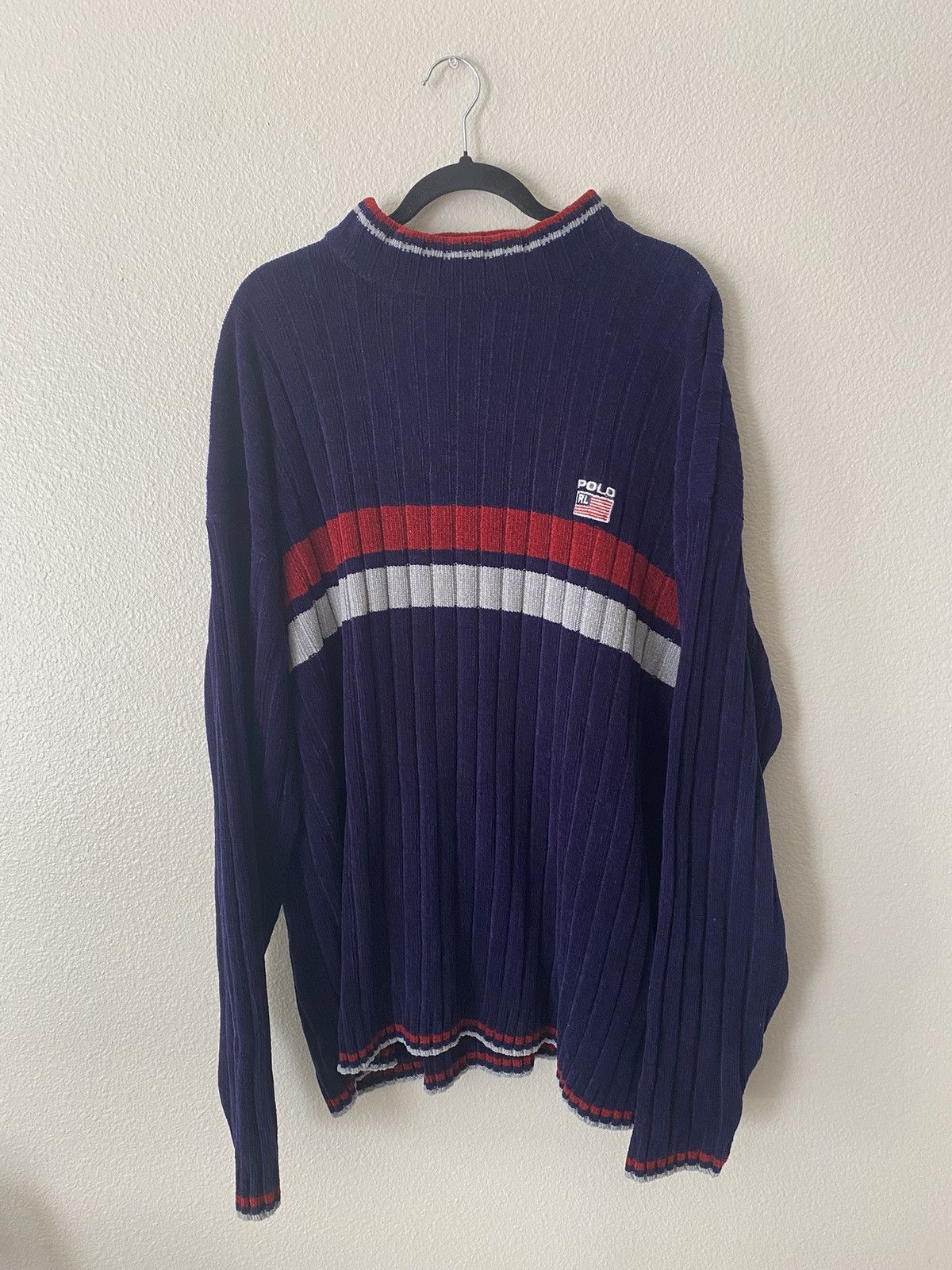 Polo Ralph Lauren Polo by Ralph Lauren Mock Neck Oversized Sweater Size XL Size US XL / EU 56 / 4 - 1 Thumbnail