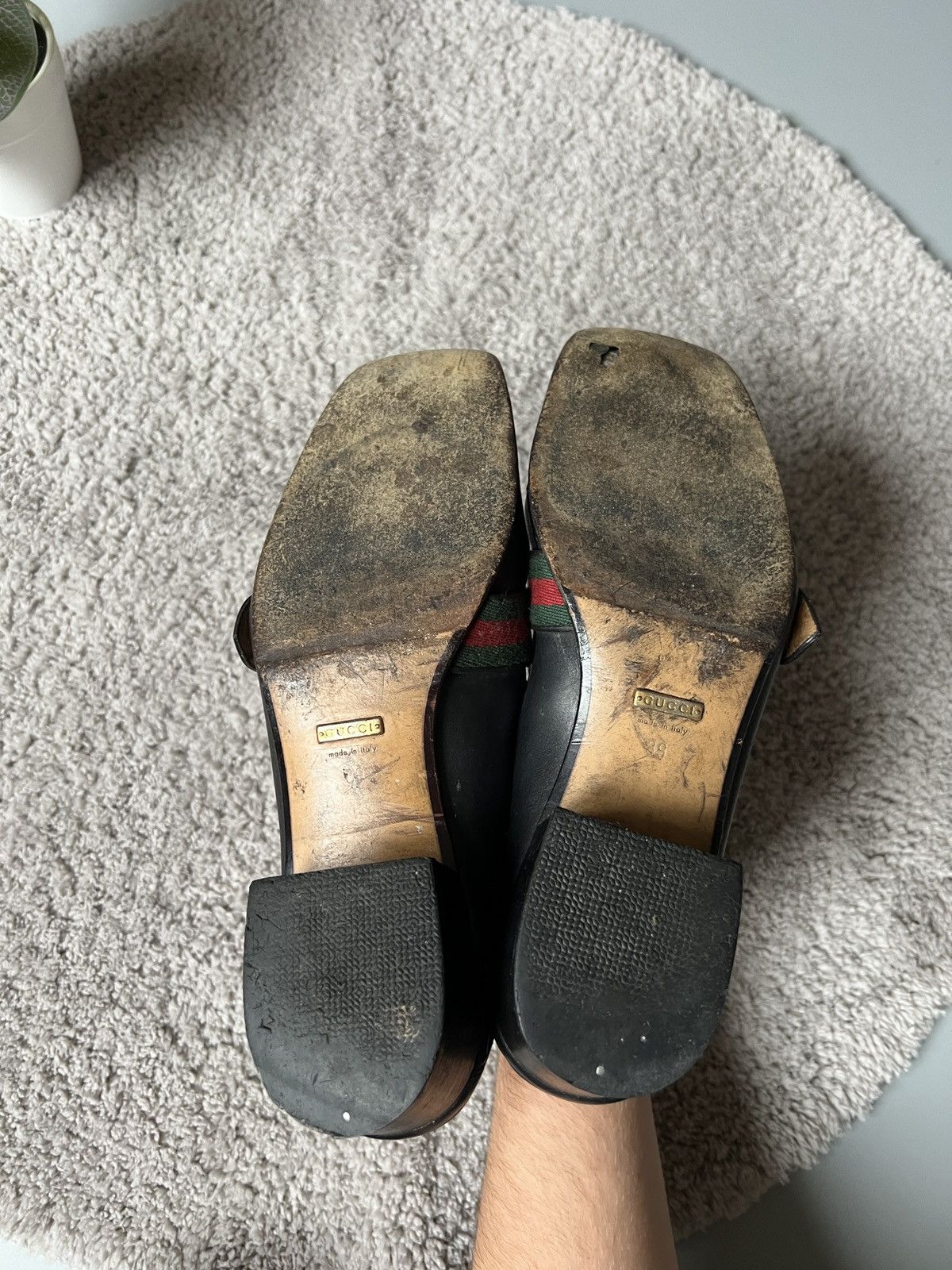 Gucci Gucci Leather Loafers with Double G Size US 6 / EU 39 - 9 Thumbnail