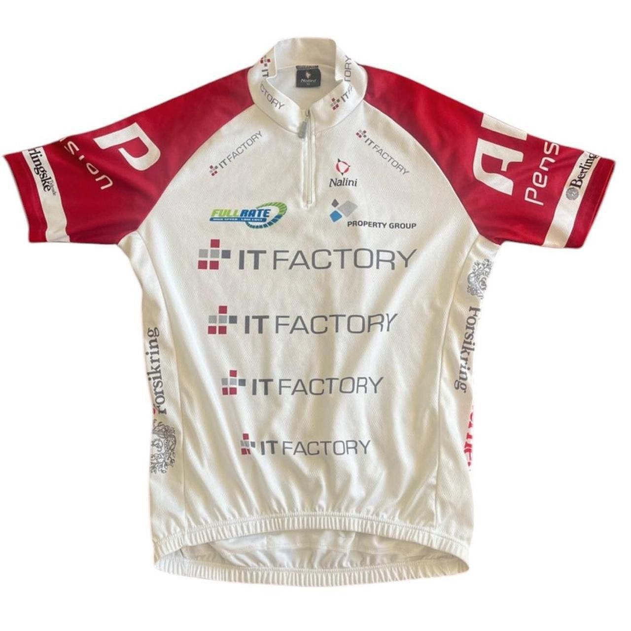 Vintage Nalini Cycling Jersey IT Factory Shirt White Made in Italy Size US XL / EU 56 / 4 - 1 Thumbnail
