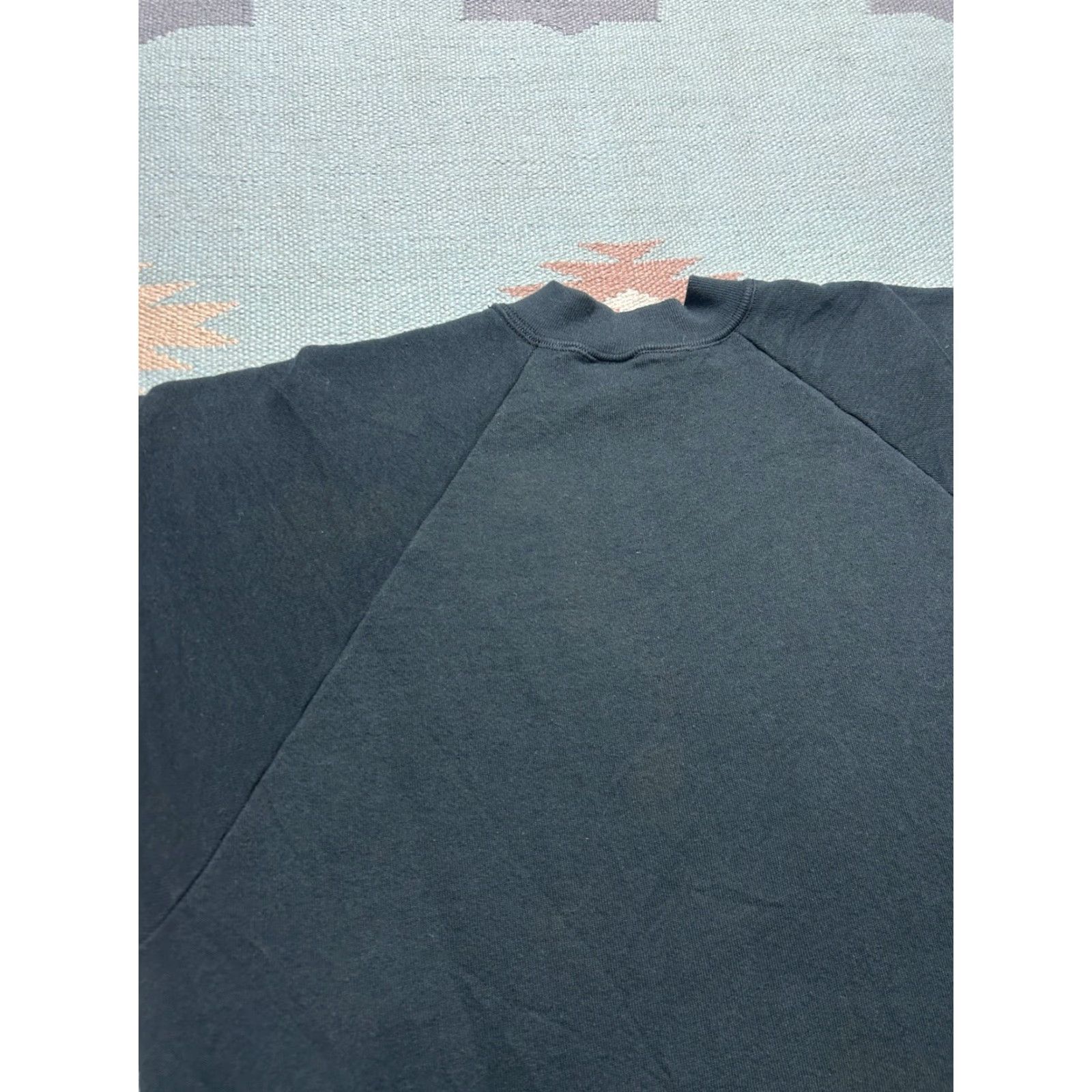 Fruit Of The Loom VINTAGE 90s Fruit of the Loom Sweatshirt Pullover Crewneck Black Adult XL Men Size US XL / EU 56 / 4 - 7 Thumbnail