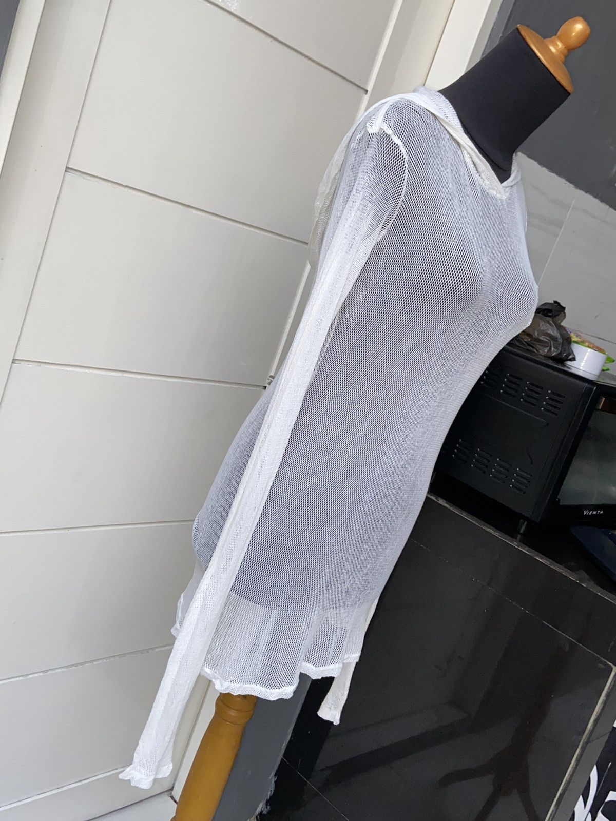 Diesel DIESEL White Mesh T-shirt Size US XS / EU 42 / 0 - 8 Thumbnail